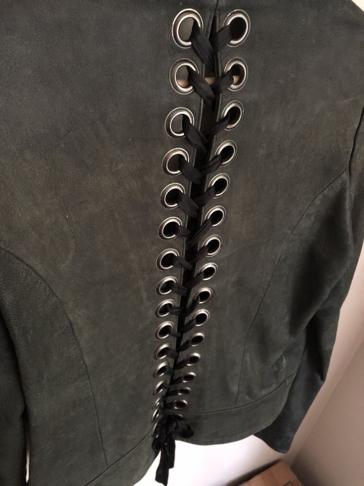 Other Very Rare Heavy Duty Lace Up Motorcycle Jacket Size M / US 6-8 / IT 42-44 - 2 Thumbnail