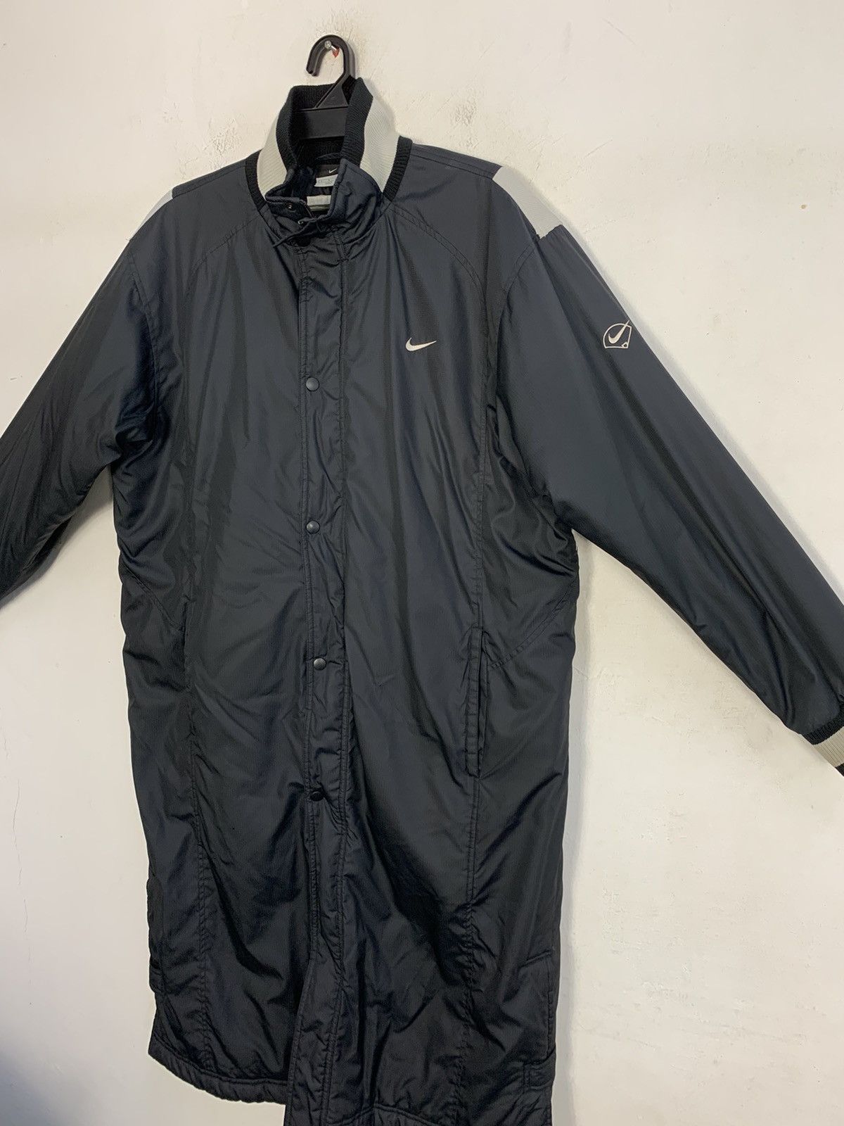 Nike Nike Swoosh Athletic Quilted Padded Parka Coach Jacket Size US L / EU 52-54 / 3 - 4 Thumbnail