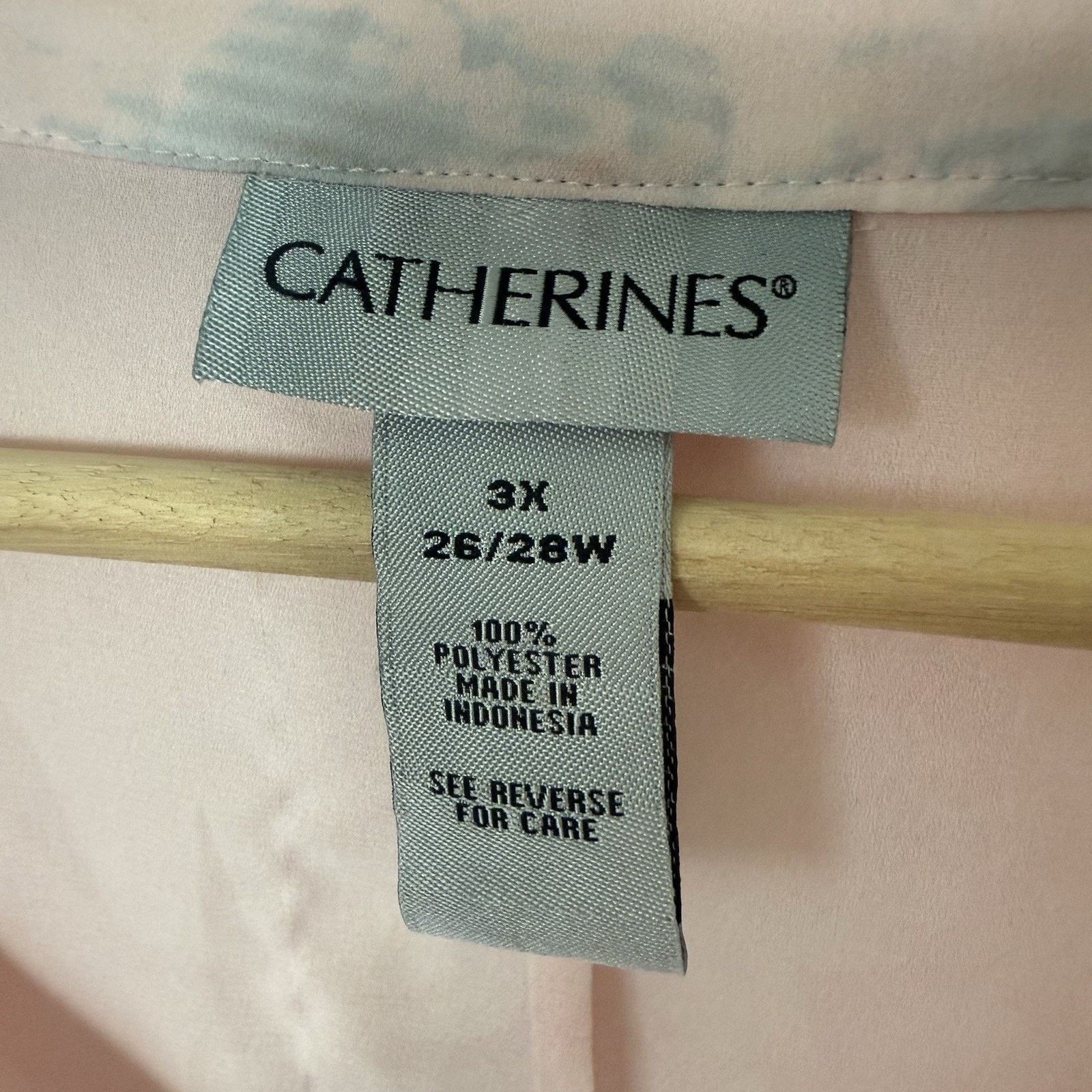 Other Catherines Top Floral Tunic Lightweight Sheer Button Ombre Size 3XL / US 20-22 - 3 Thumbnail