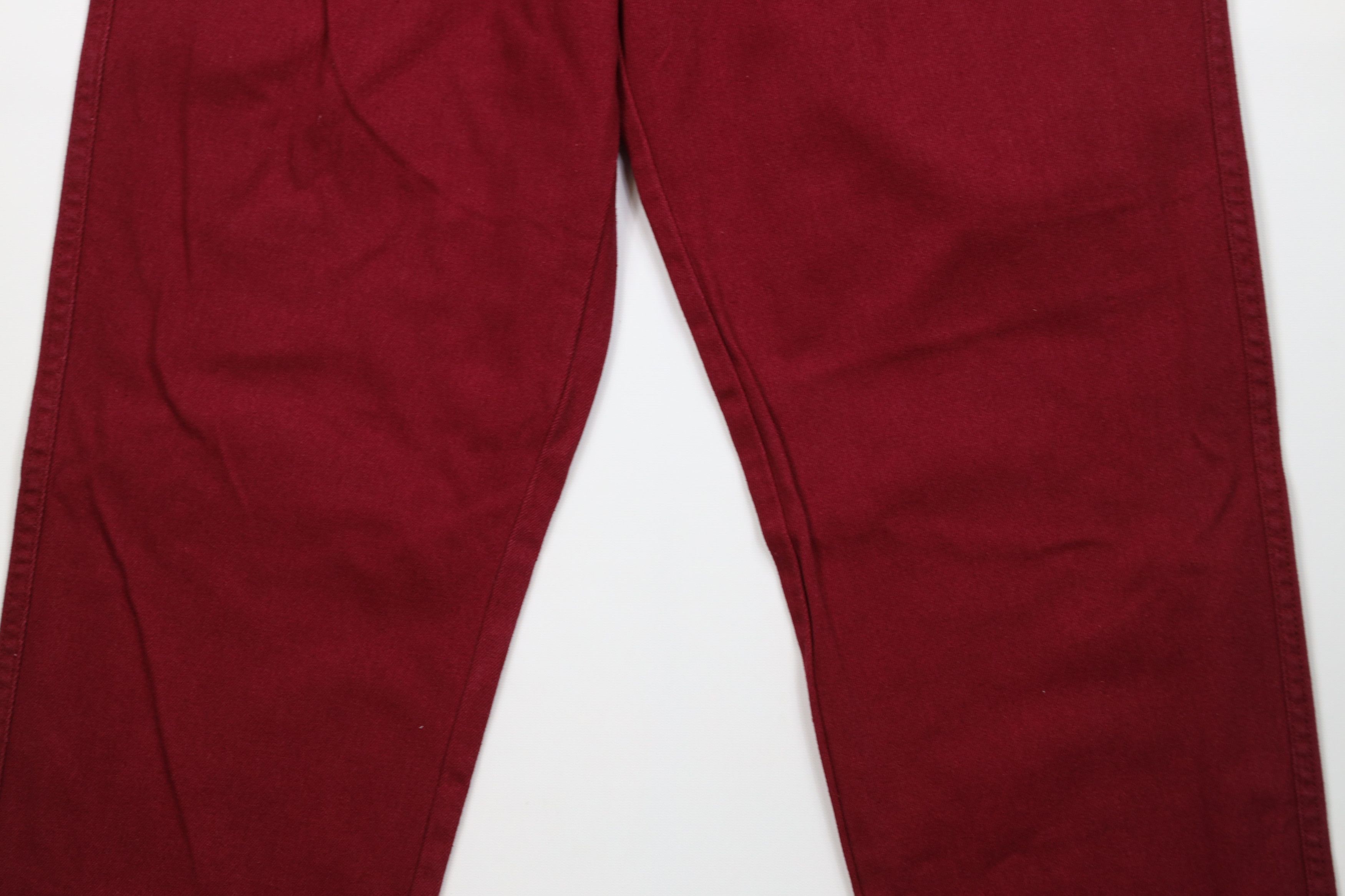 Vintage Deadstock Vintage 90s Streetwear Skateboard Jeans Burgundy Size US 32 / EU 48 - 3 Thumbnail