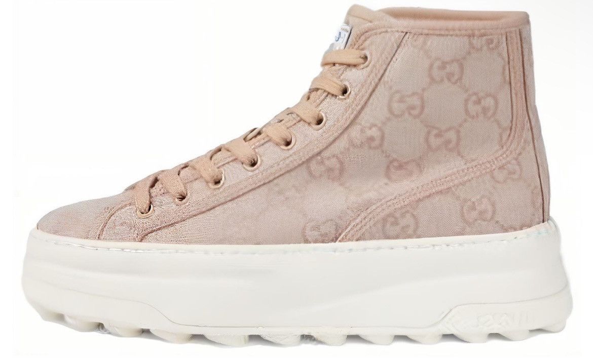 Gucci Gucci GG High Top Sneaker Rose Size US 7.5 / IT 37.5 - 2 Thumbnail