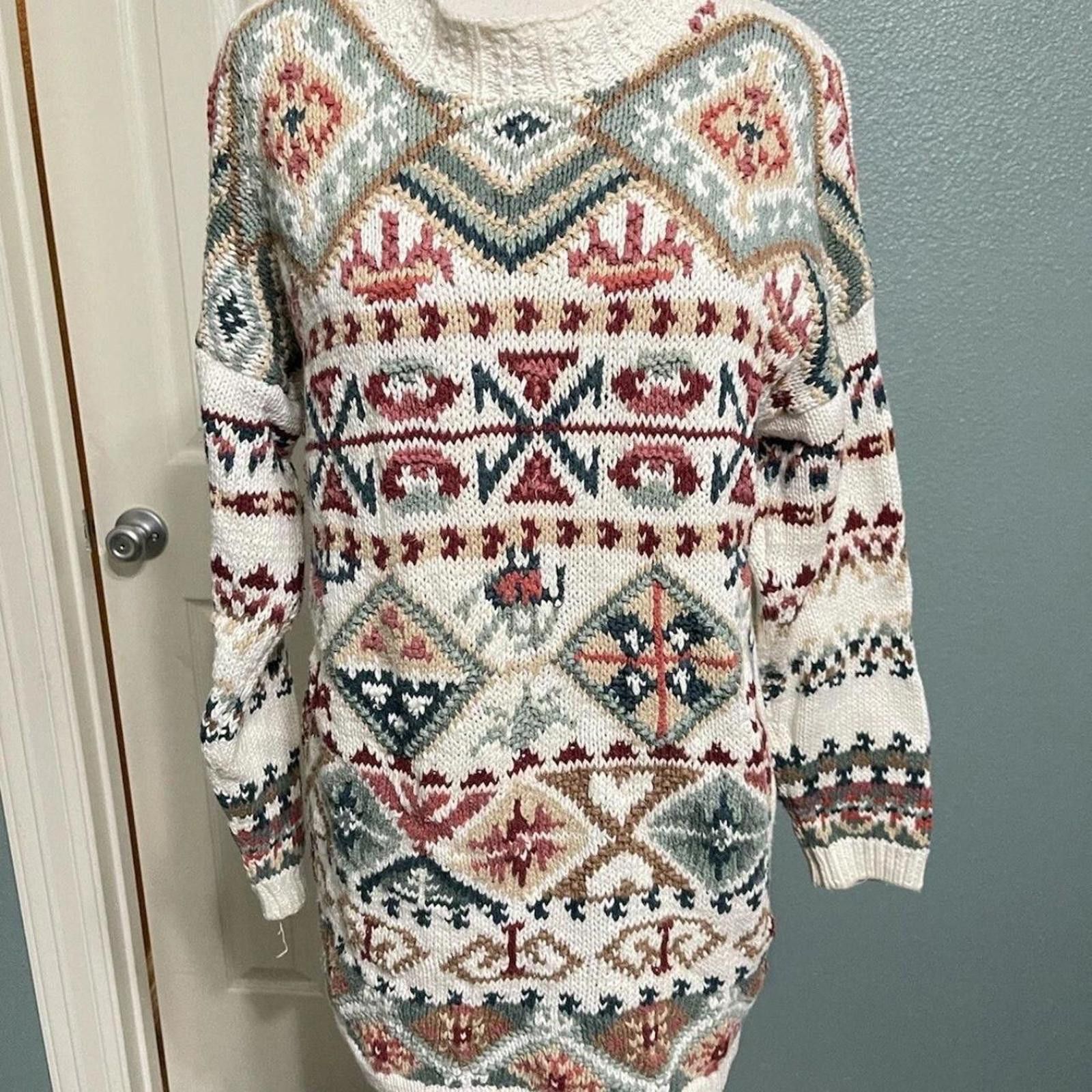Other White and red vintage sweater fashion Size M / US 6-8 / IT 42-44 - 1 Thumbnail