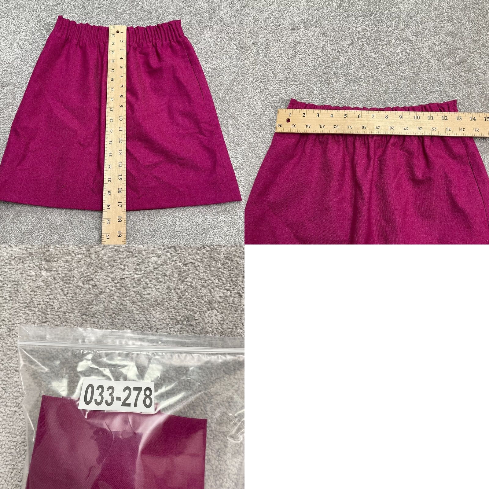 J.Crew J.CREW Skirt Womens 00 Pink Wool Blend Pleated Pencil Elastic Waist Pocket Lined Size 24" / US 00 / IT 34 - 8 Thumbnail