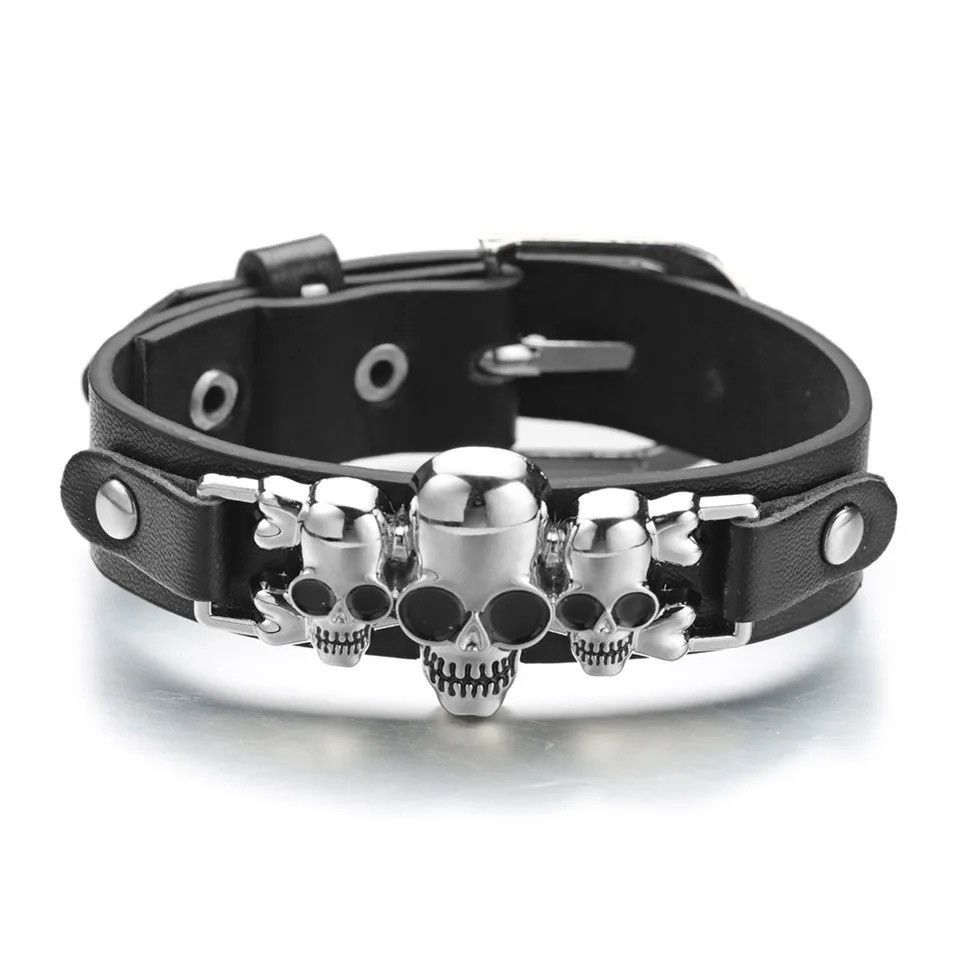 Jewelry Cool Skeleton Skull Bracelet Size ONE SIZE - 2 Thumbnail
