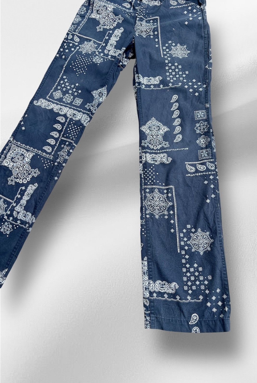 Japanese Brand × Kapital × Spellbound Vintage Spellbound DMG Japan Bandana Navy Mens Size US 30 / EU 46 - 4 Thumbnail