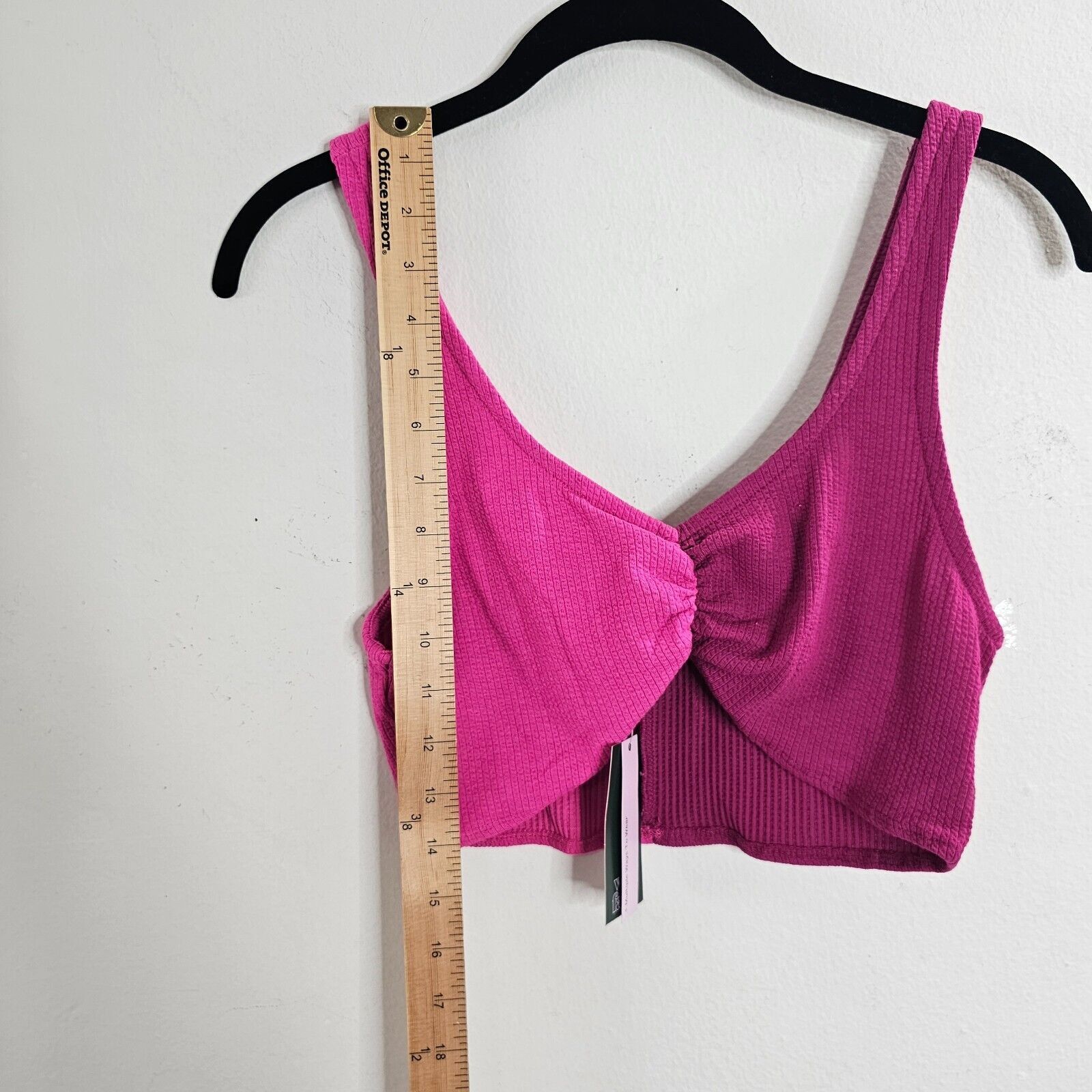 Other NWT Wild Fable Pink Front Ruched Bralette Crop Tank Top M Size M / US 6-8 / IT 42-44 - 6 Thumbnail