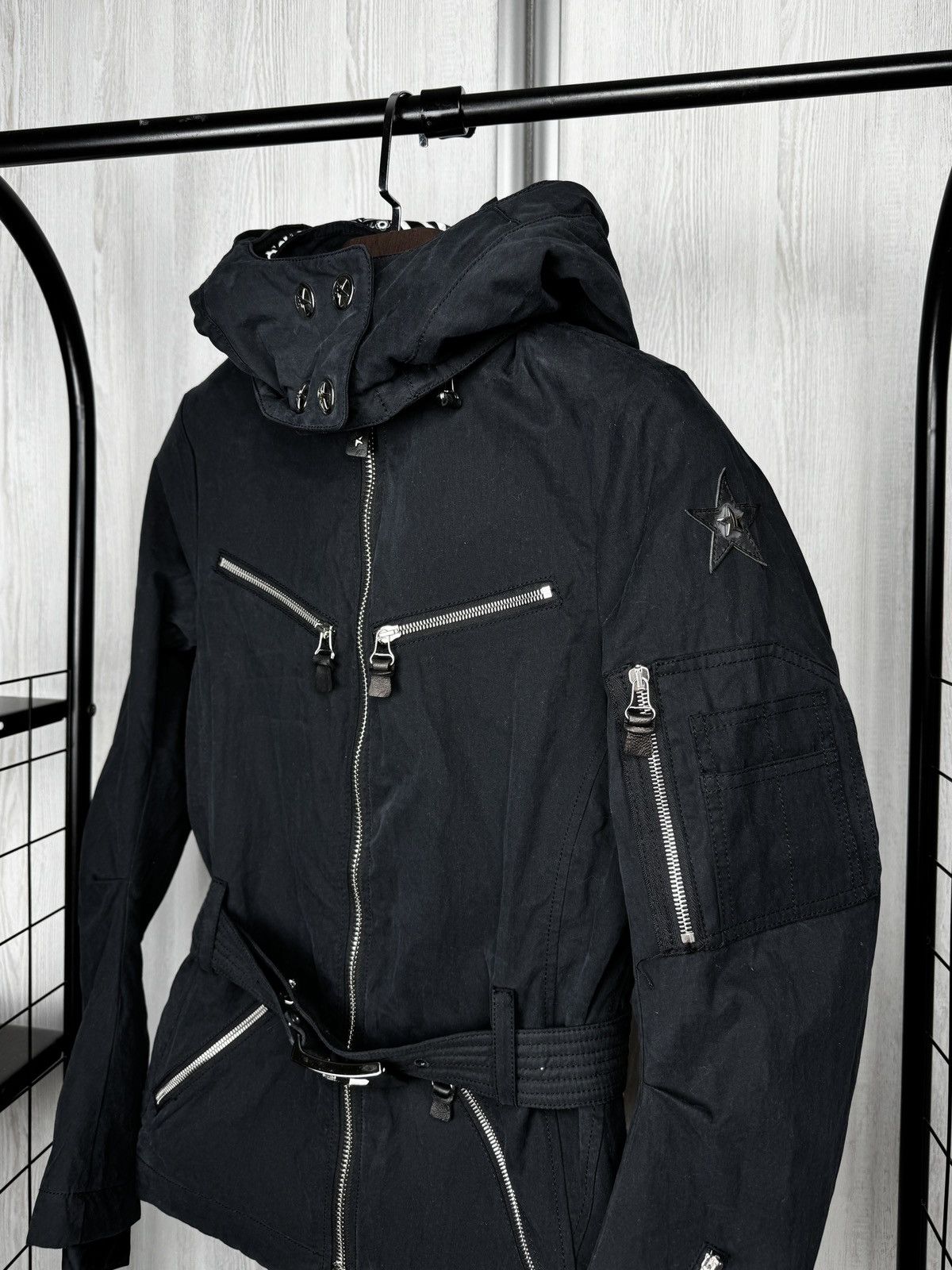 JET SET JET SET black belted cotton nylon ski womens jacket size 1 Size S / US 4 / IT 40 - 4 Thumbnail