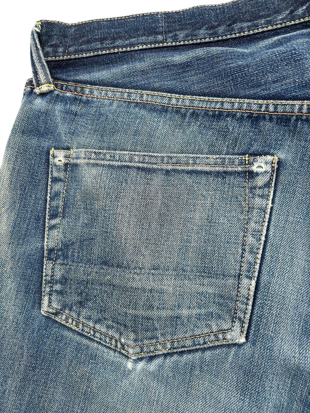 Kapital Thrashed Vintage Evisu Selvedge No1 Special Denim Jeans Size US 37 - 13 Thumbnail