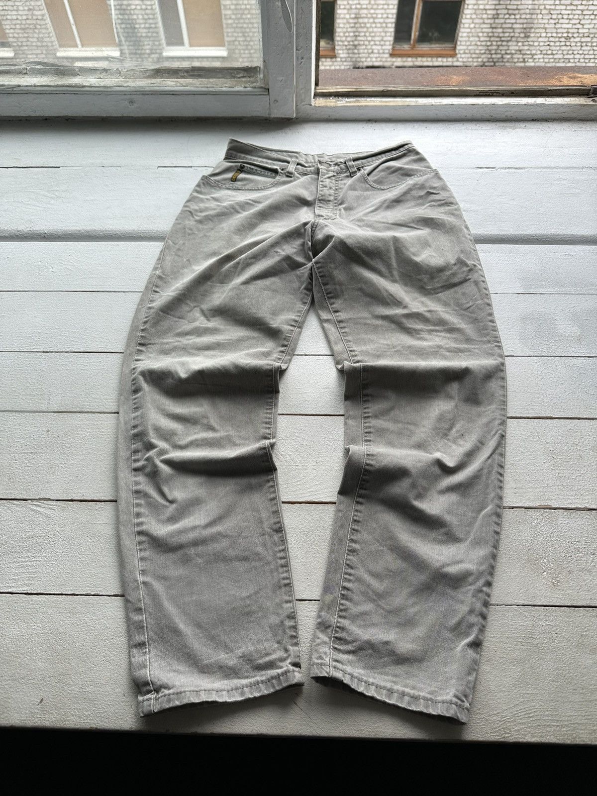 Giorgio Armani VNTG🚨90s Armani Jeans Denim Gray Baggy Mens Pants 30US Size US 32 / EU 48 - 1 Thumbnail