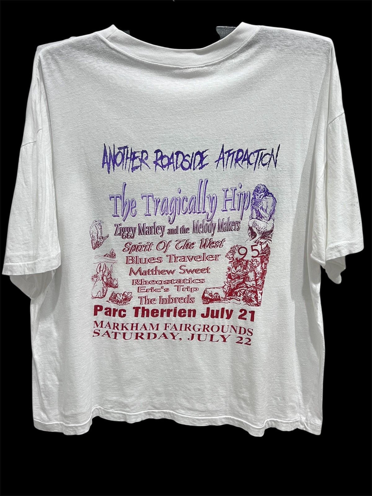 Vintage 90s Another Roadside Attraction Tragically Hip Matthew Sweet Size US XXL / EU 58 / 5 - 4 Thumbnail