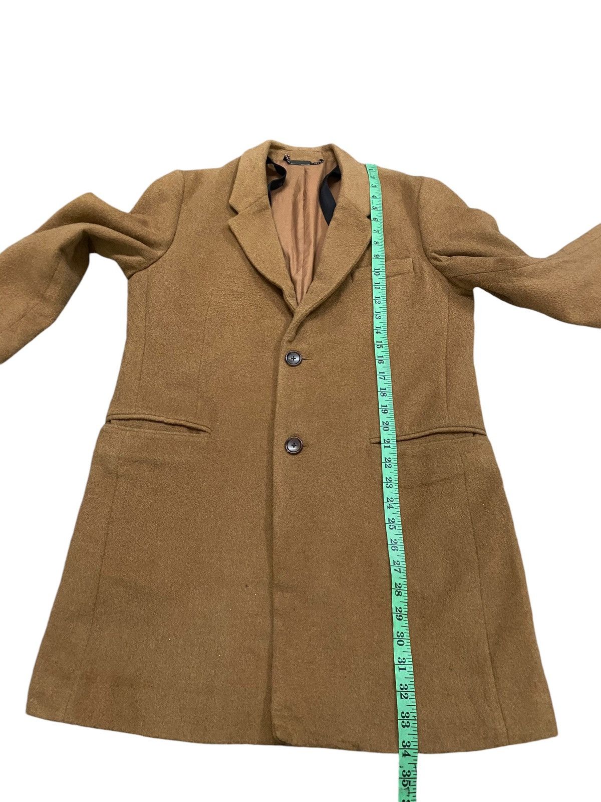 Japanese Brand × Other × monkey time Vintage Monkey Time Wool Long Jacket M Size Brown Colour Size US M / EU 48-50 / 2 - 15 Thumbnail