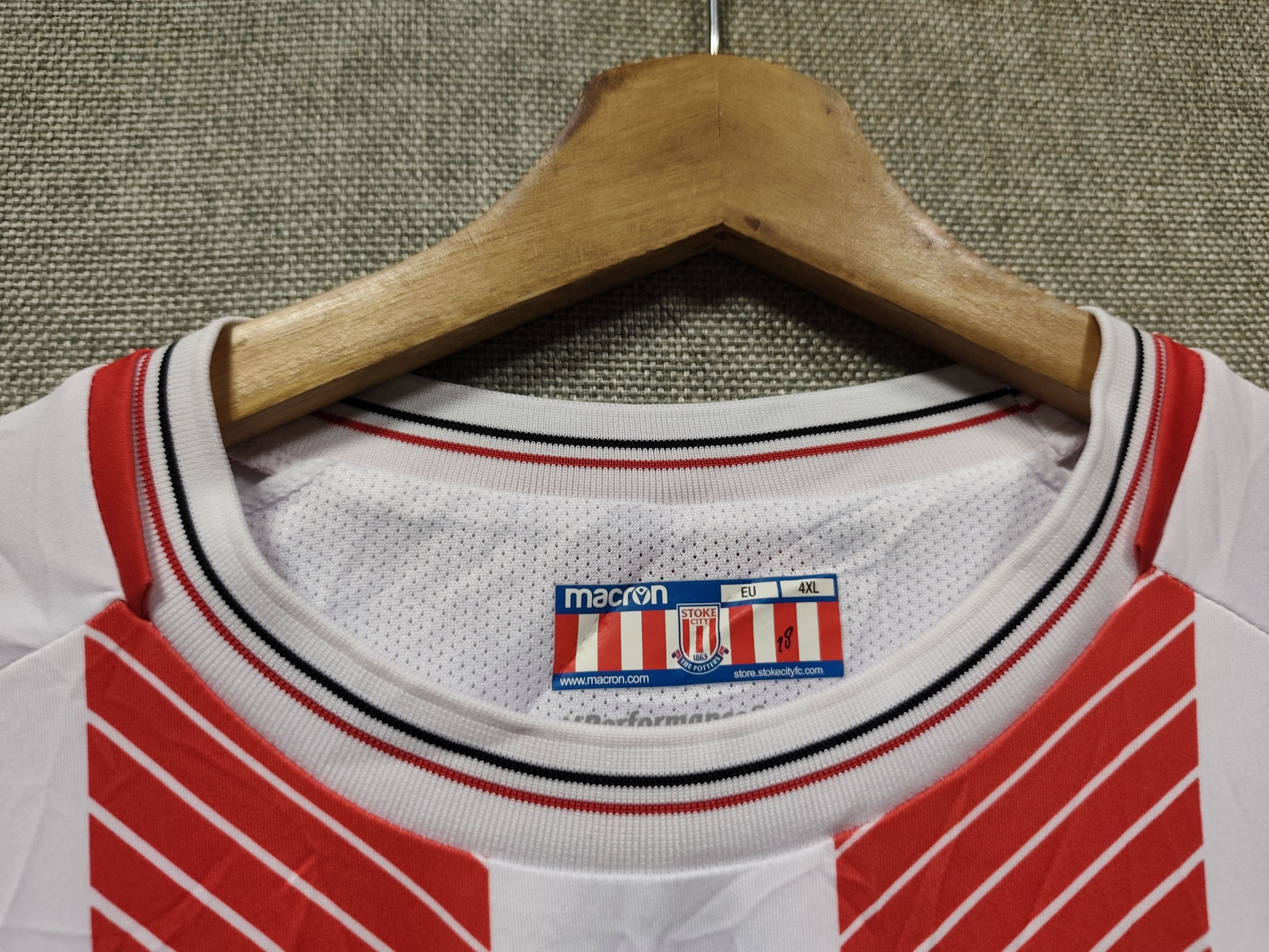 Macron Macron Stoke City FC 2022/23 Home Football Soccer Jersey Size US XXL / EU 58 / 5 - 8 Thumbnail