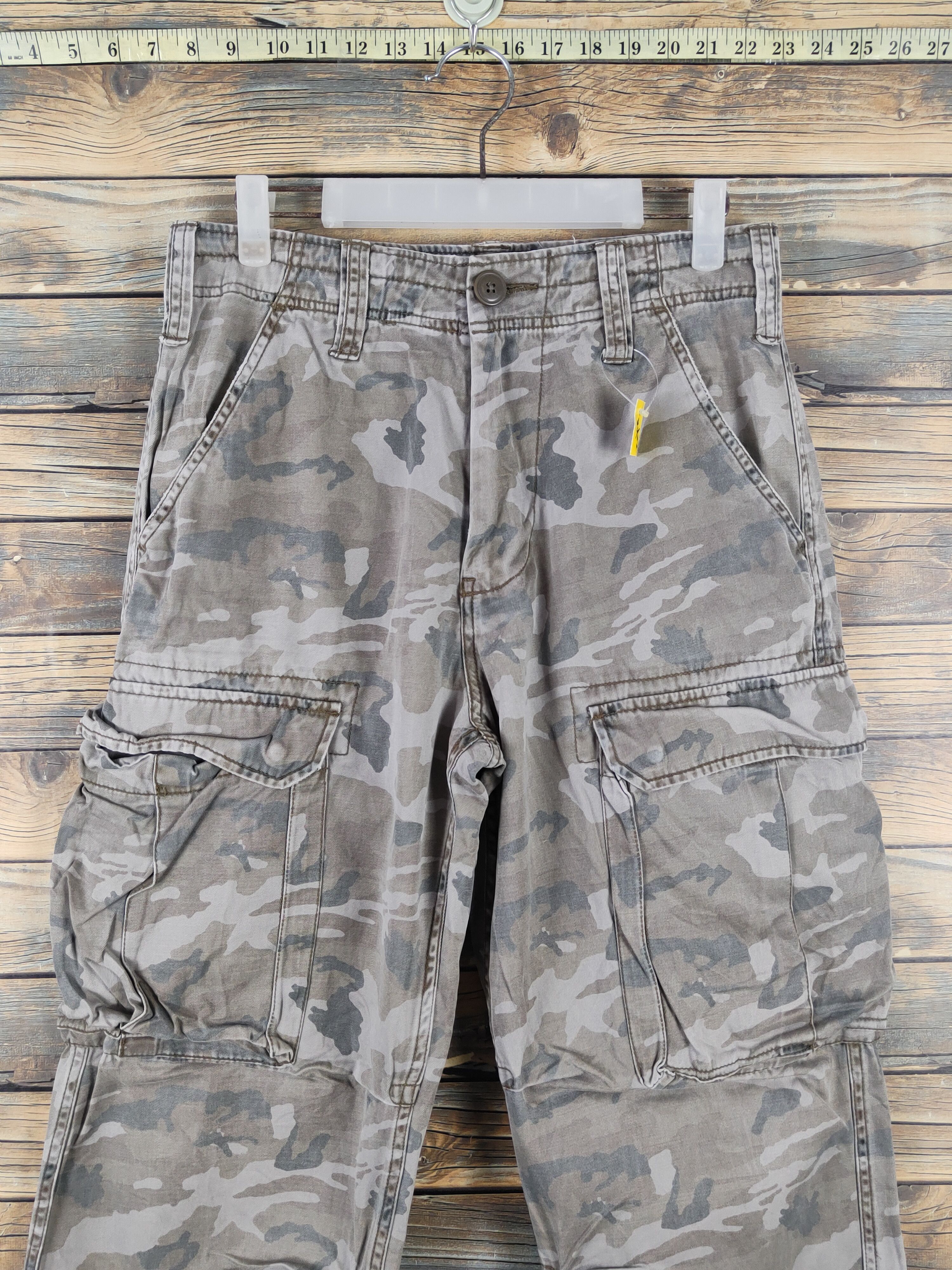 Japanese Brand Real Crush Clothing Camo Multipocket Cargo Pants #W1889 Size US 30 / EU 46 - 2 Thumbnail
