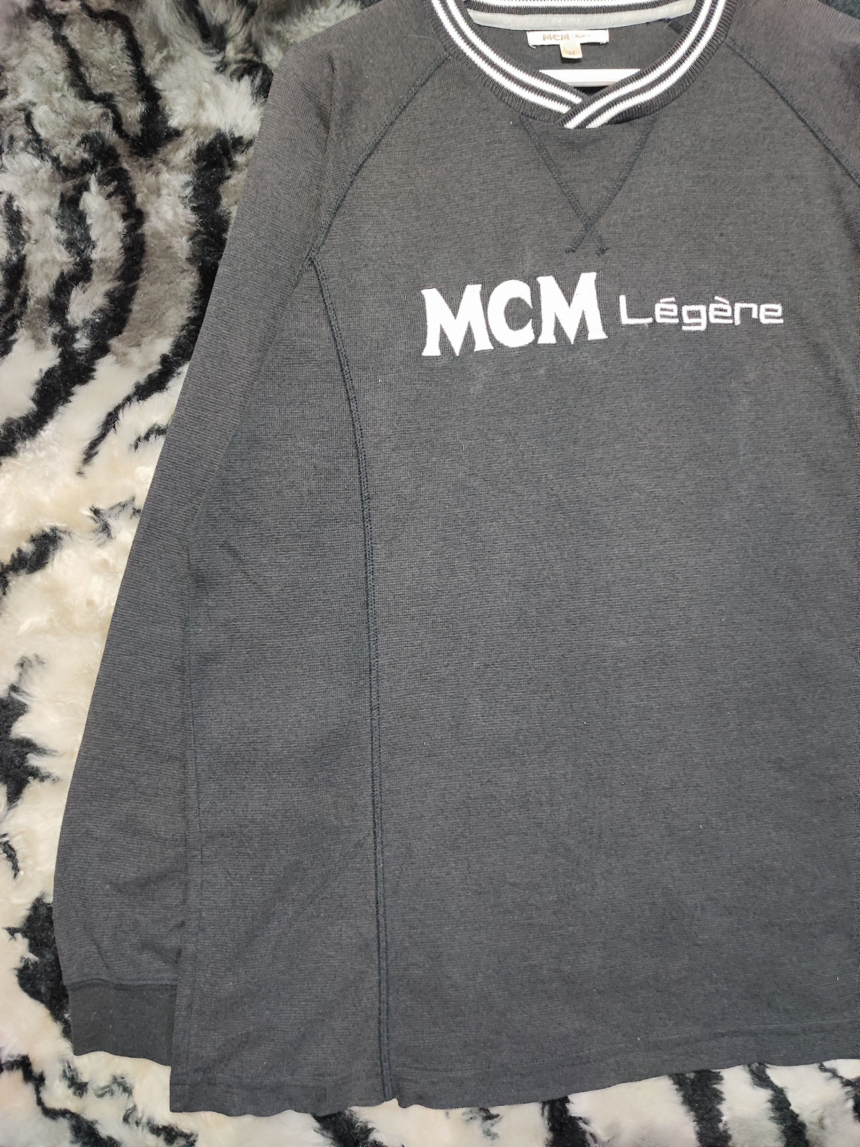 Japanese Brand × MCM × Vintage Vtg MCM Legere Big Logo Sweatshirt Size US L / EU 52-54 / 3 - 3 Thumbnail