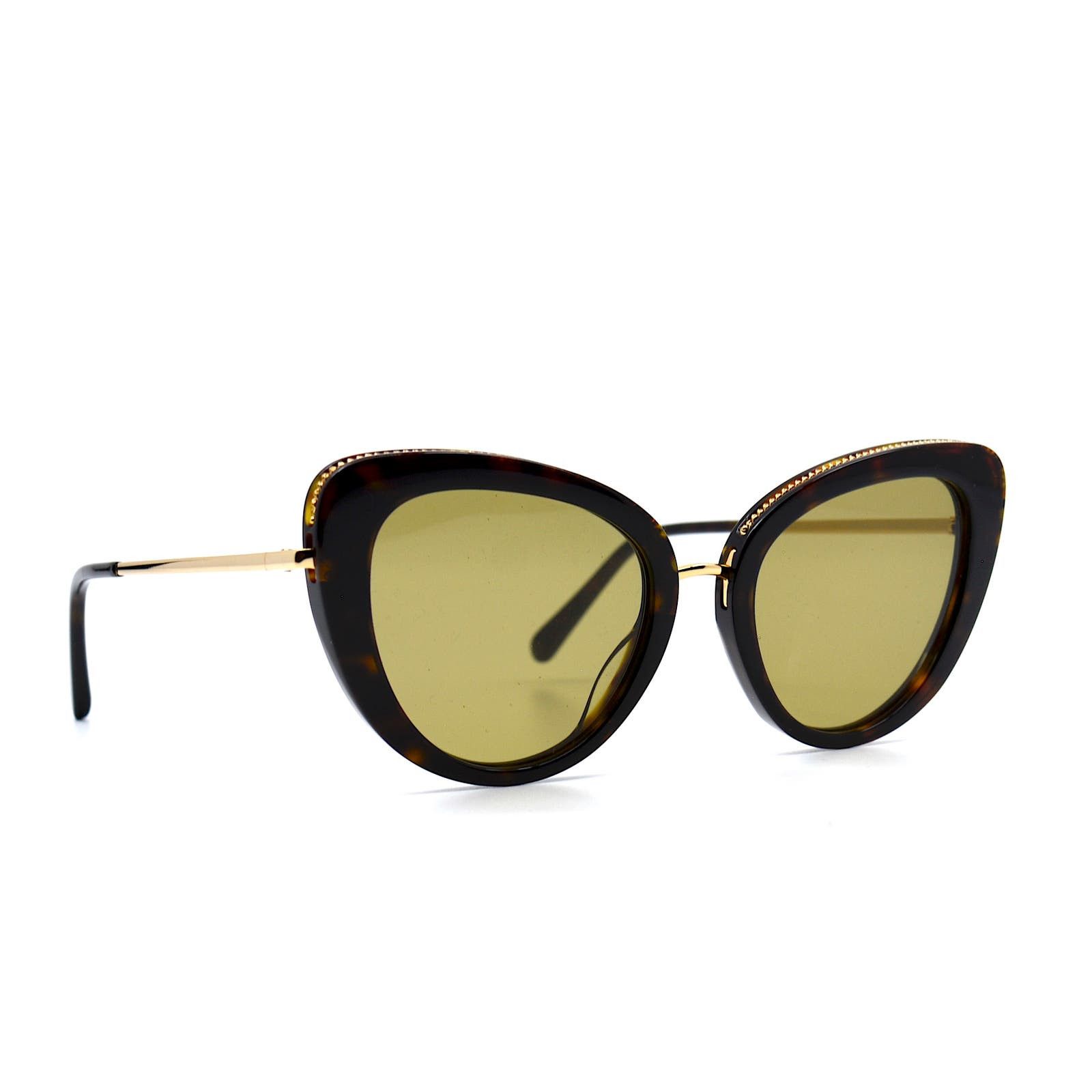 STELLA McCARTNEY SC0189s HAVANA GOLD AUTHENTIC SUNGLASSES