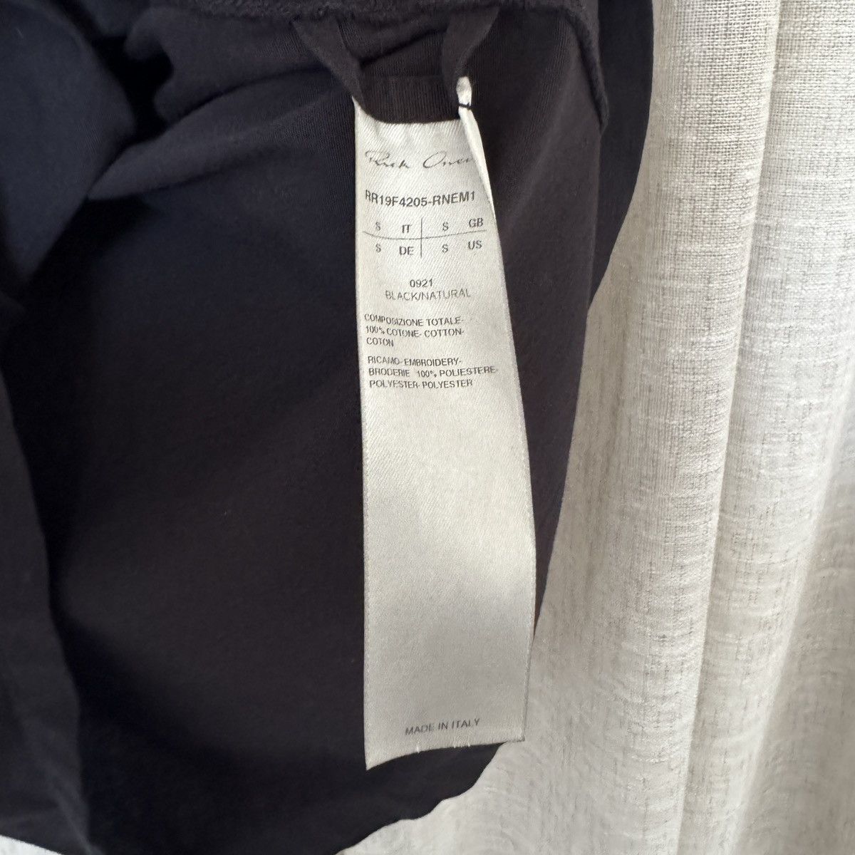 Rick Owens Rick Owens Black Lightning Bolt Level T-Shirt Size US S / EU 44-46 / 1 - 5 Thumbnail