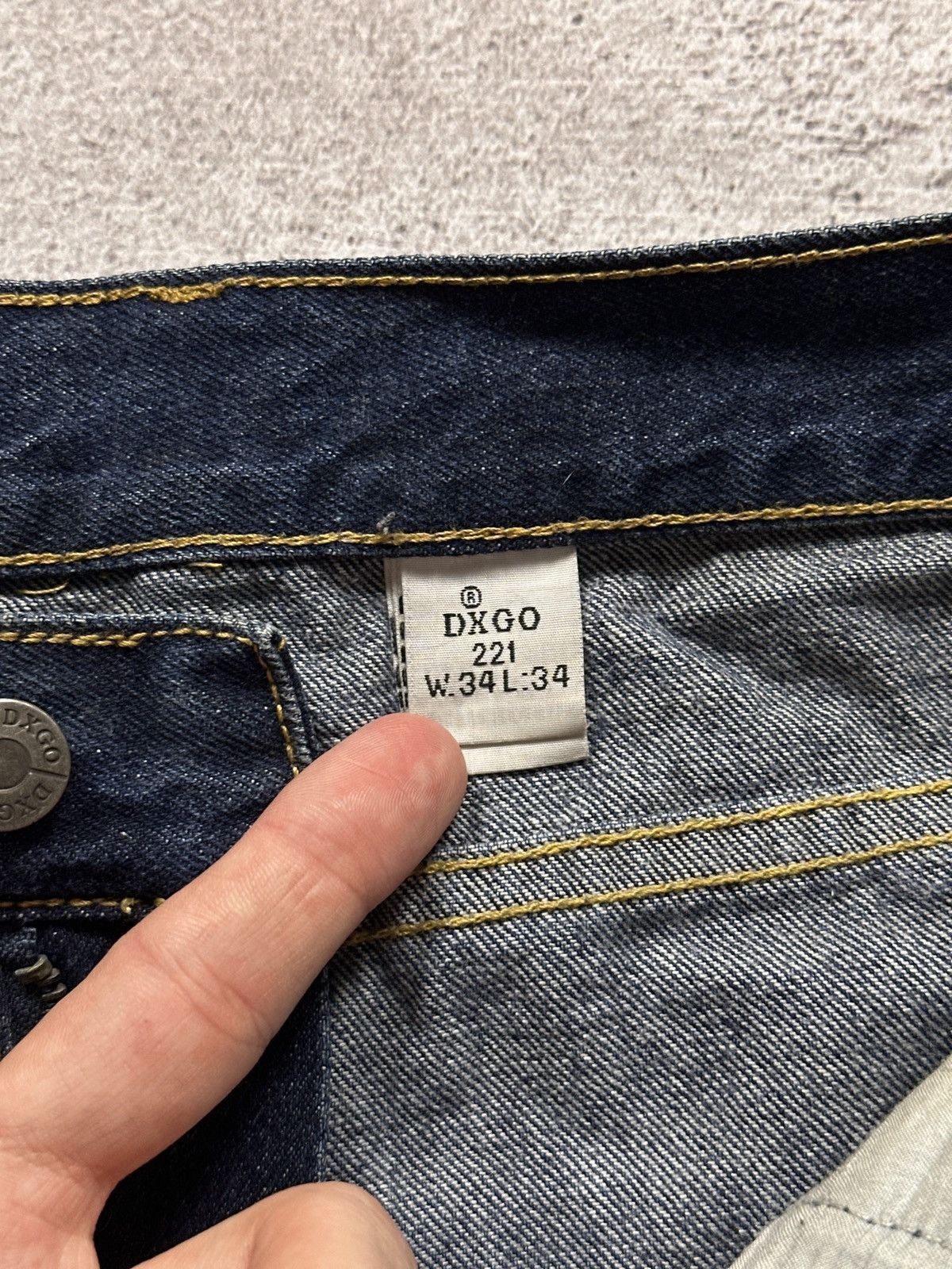 Vintage Vintage Helmut Lang Style Distressed Painted Jeans Denim Size US 34 / EU 50 - 15 Thumbnail