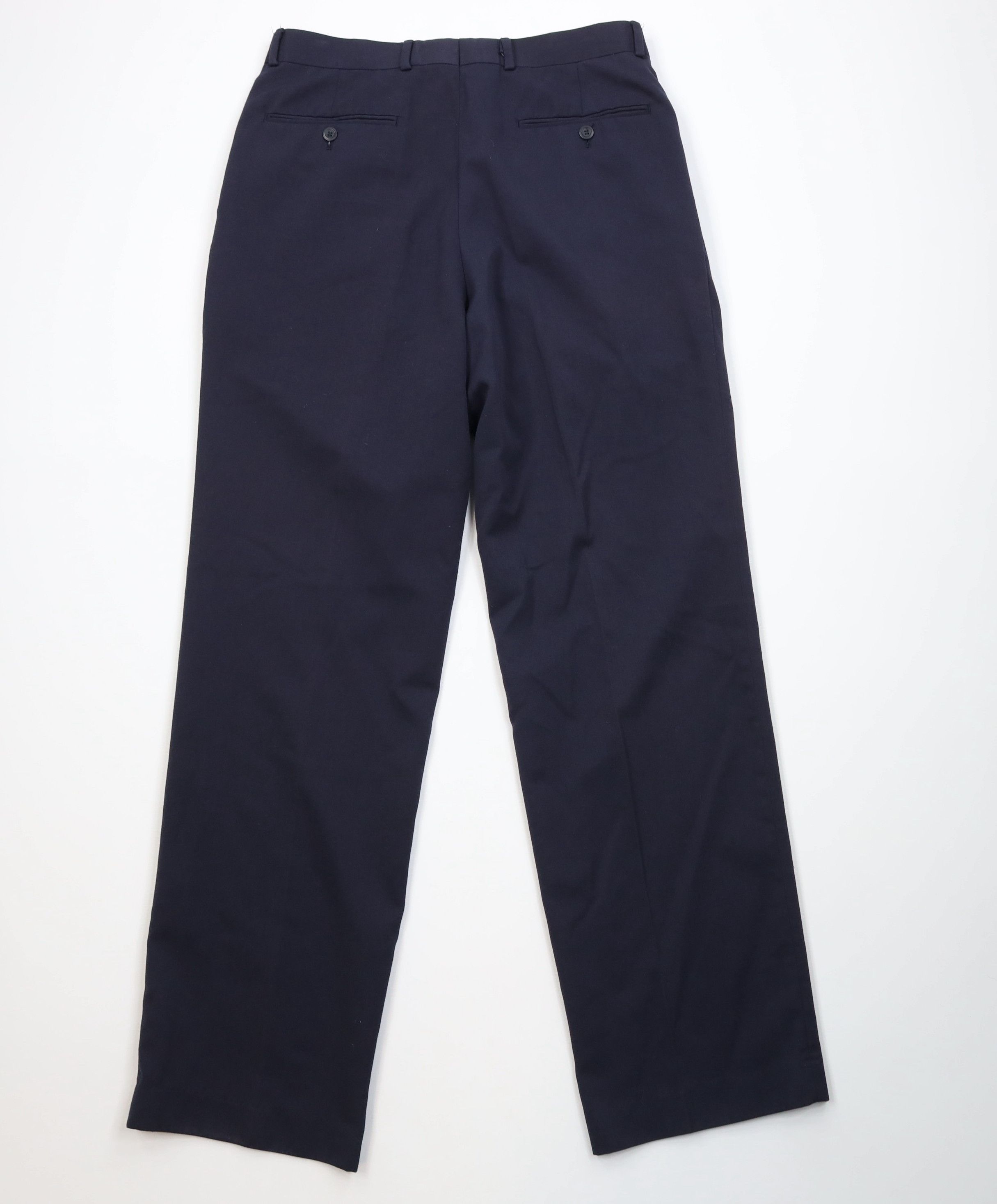 Vintage Vintage 90s Gabardine Knit Wide Leg Chino Pants Navy Blue Size US 32 / EU 48 - 10 Thumbnail