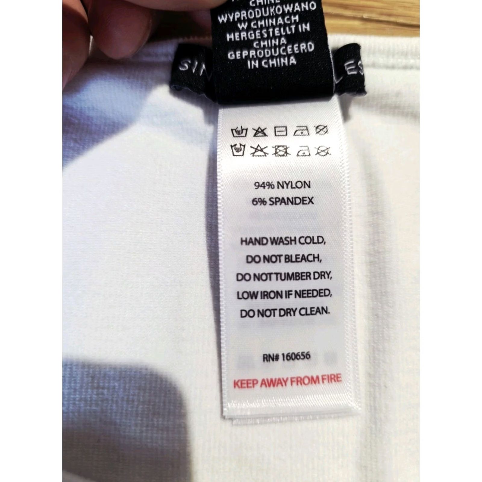 Vintage Sincerely Jules Shirt White Small Stretch Square Neck Short Sleeve Top Womens Casual/Cocktail, Regular Fit, Cropped, T-Shirt Size S / US 4 / IT 40 - 7 Thumbnail
