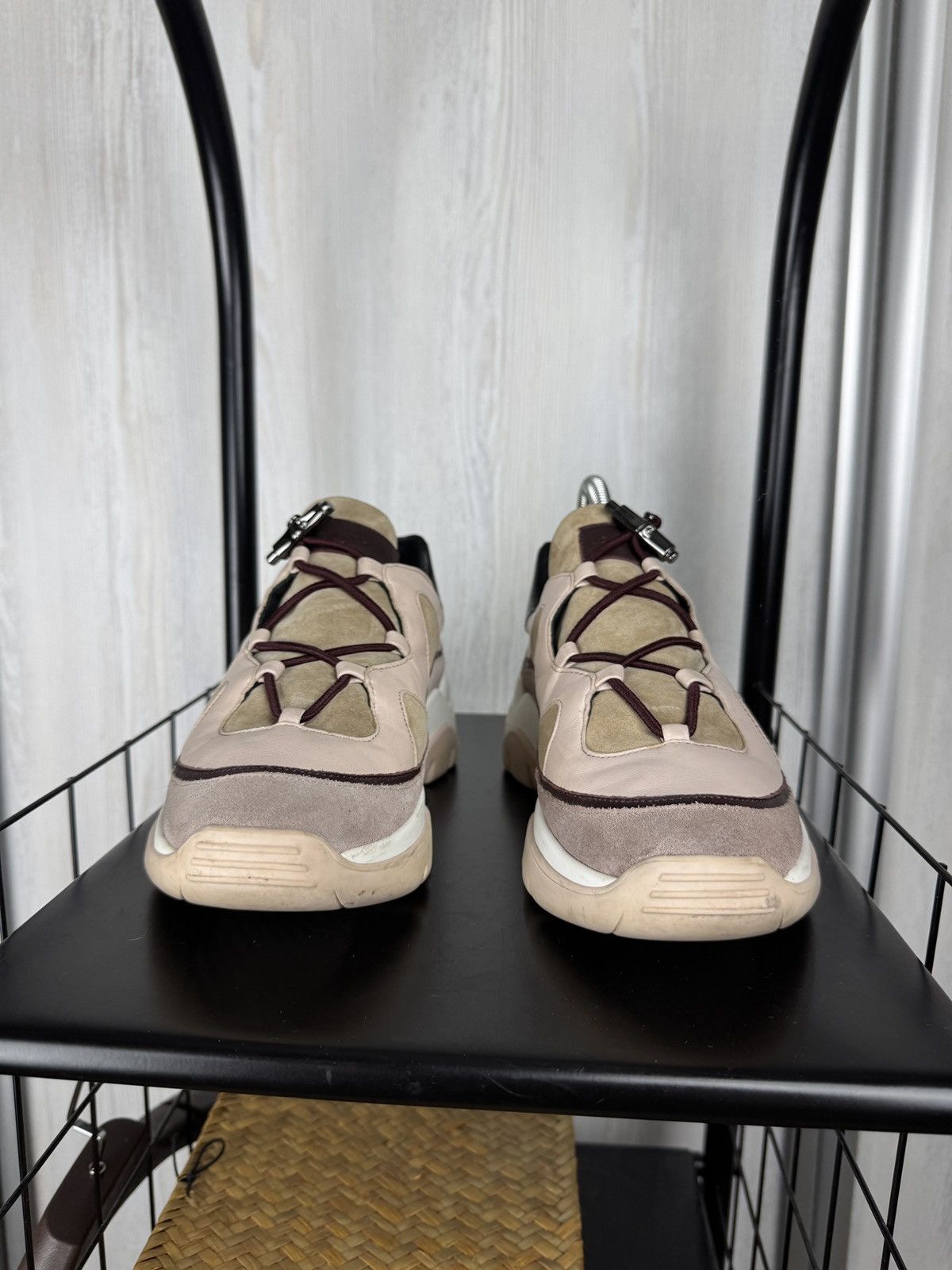 Longchamp LONGCHAMP Freeminder Cloud Beige Suede Sneakers Women’s 38 Size US 8 / IT 38 - 5 Thumbnail