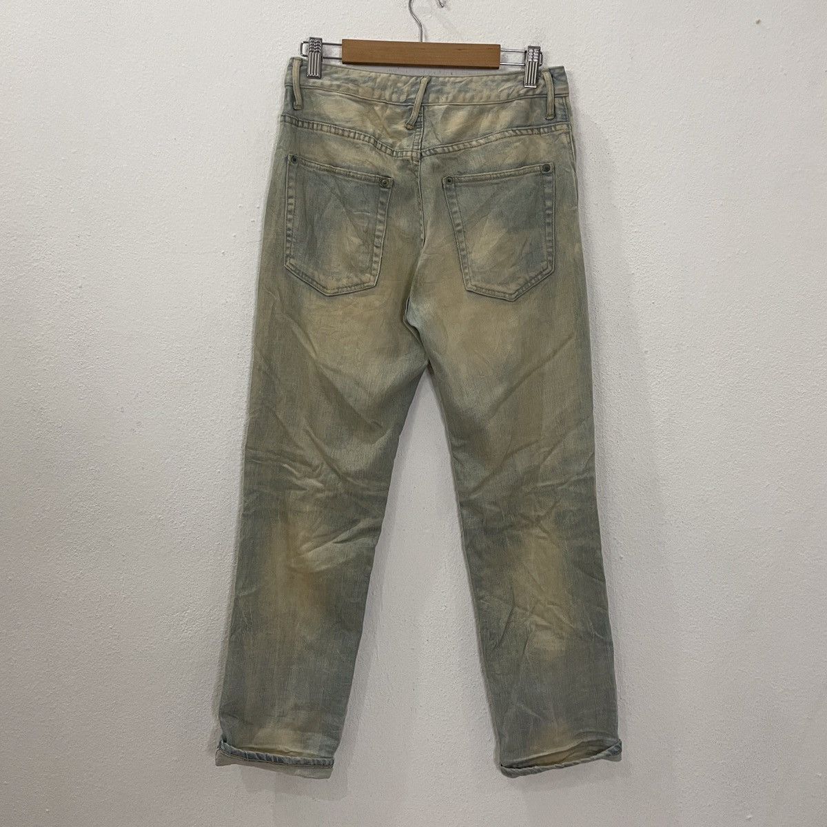 Japanese Brand REDLINE‼️Vintage Silver Flag co Distressed Denim Size US 29 - 8 Thumbnail