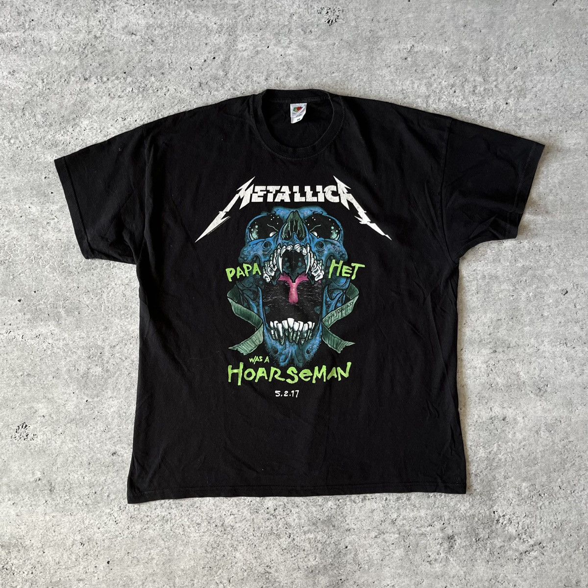 Band Tees × Metallica Metallica hoarseman concert merch band tee XL 2017 Size US XL / EU 56 / 4 - 1 Thumbnail