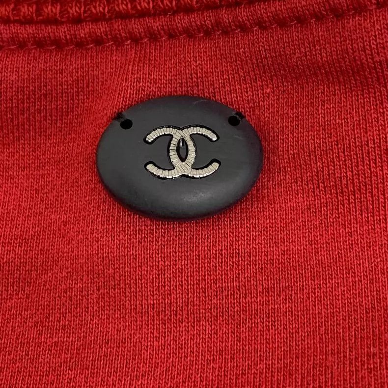Chanel Red Chanel Graphic Cotton Long Sleeve Sweatshirt -2505 Size US XXS / EU 40 - 5 Thumbnail