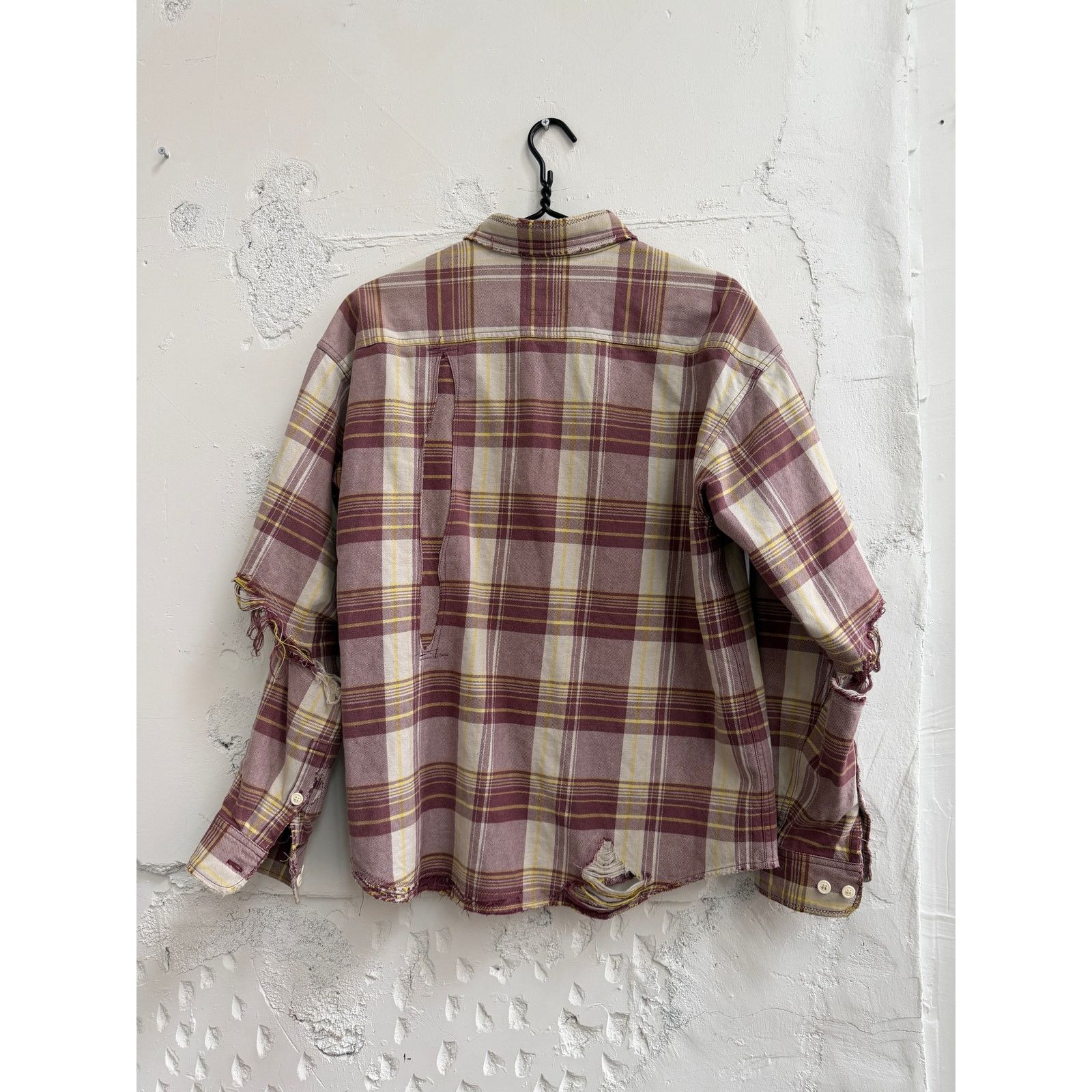 Visvim $2180 visvim Crash Lumber Distressed Check Shirte Size US S / EU 44-46 / 1 - 2 Thumbnail