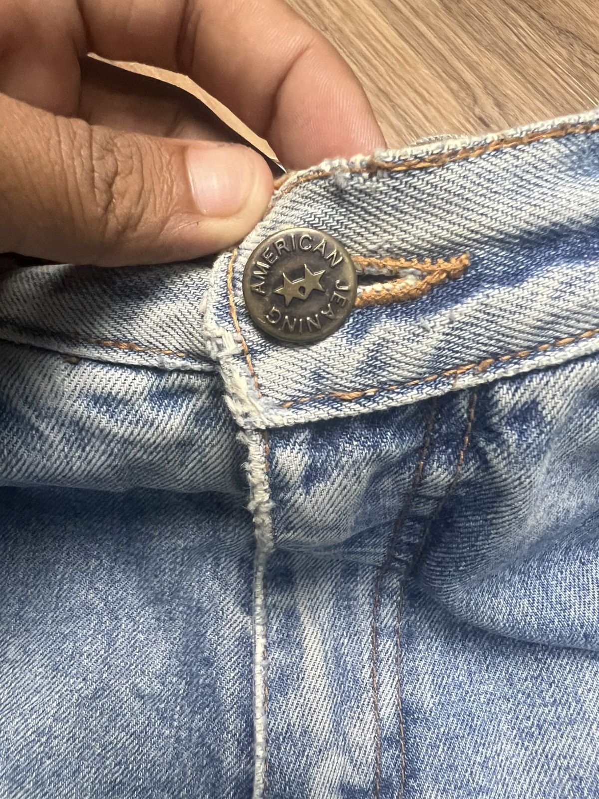 Beauty Beast 90s American Style High-Rise Unique Seam (42) Size 28" / US 6 / IT 42 - 7 Thumbnail