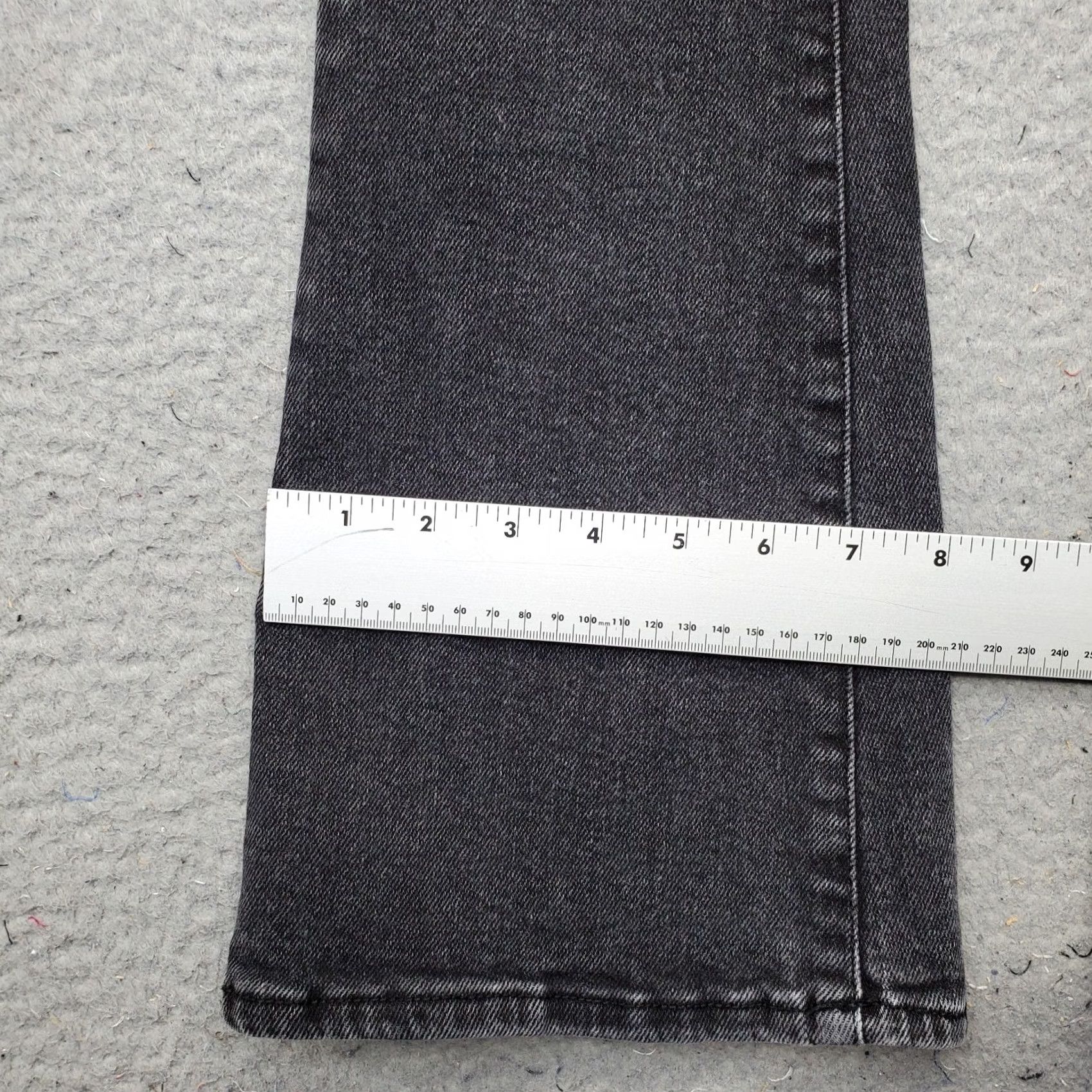 Vintage LuLaRoe Womens Size 26 Black Denim 5 Pocket Flare Jeans Straight Jeans Grunge Boho Streetwear Size 26" / US 2 / IT 38 - 5 Thumbnail