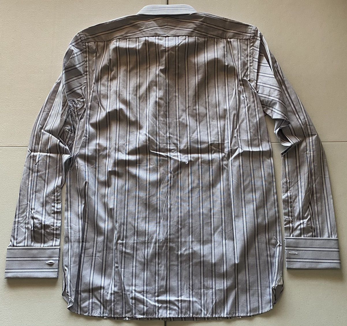 Tom Ford Tom Ford bluish grey French cuff shirt 16.5 42e NEW Size US L / EU 52-54 / 3 - 4 Thumbnail
