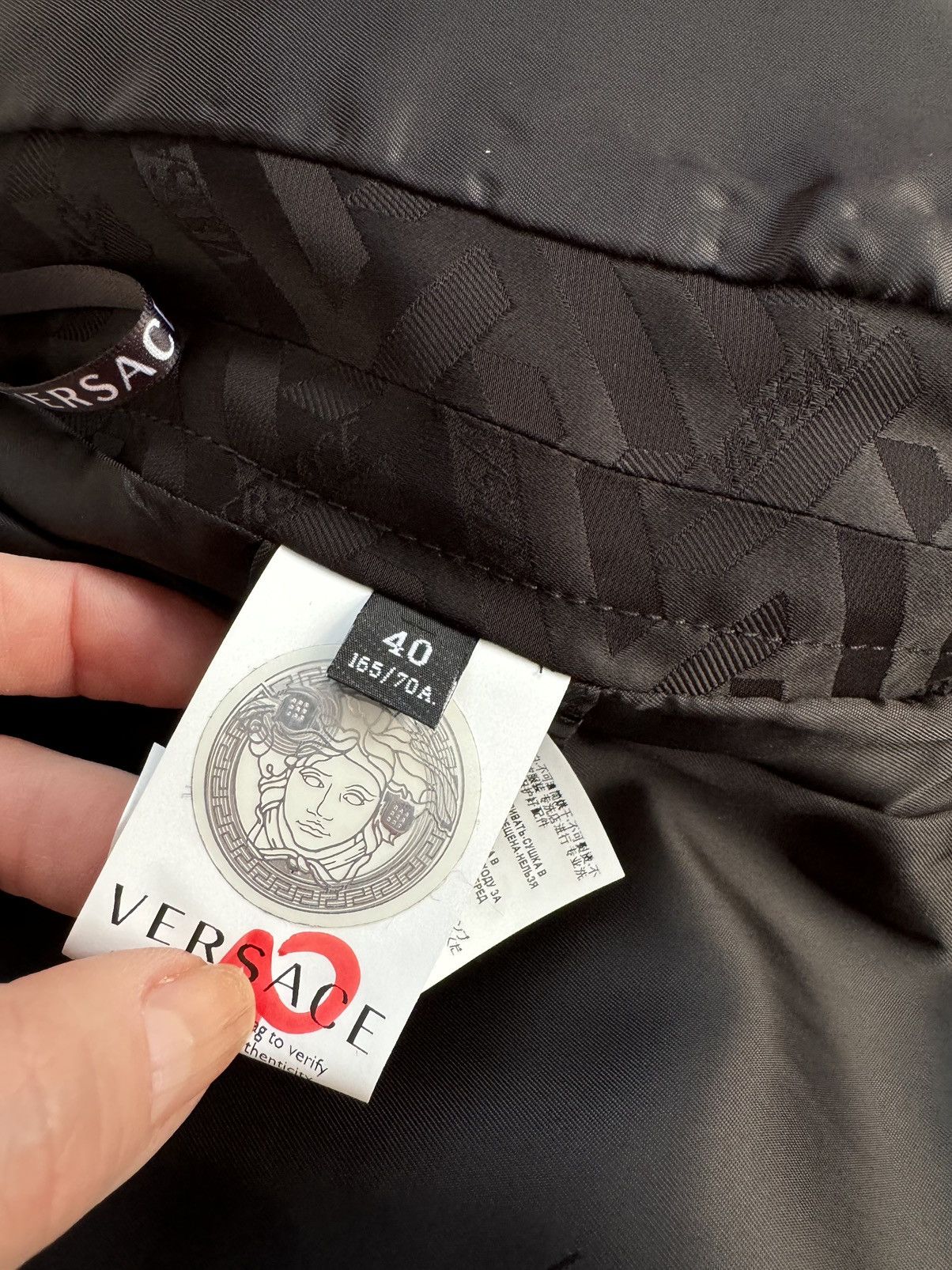 Versace Versace black lambskin shorts, size S Size 27" / US 4 / IT 40 - 10 Thumbnail