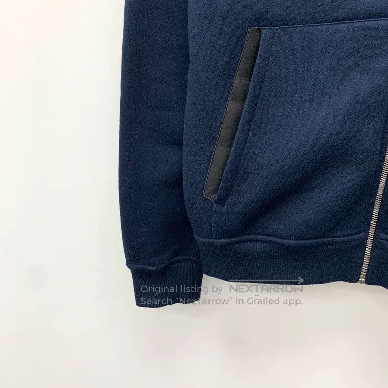 Hermes Hermes Dark Blue Cotton Hooded Drawstring Zipper Long Slee Size US S / EU 44-46 / 1 - 4 Thumbnail
