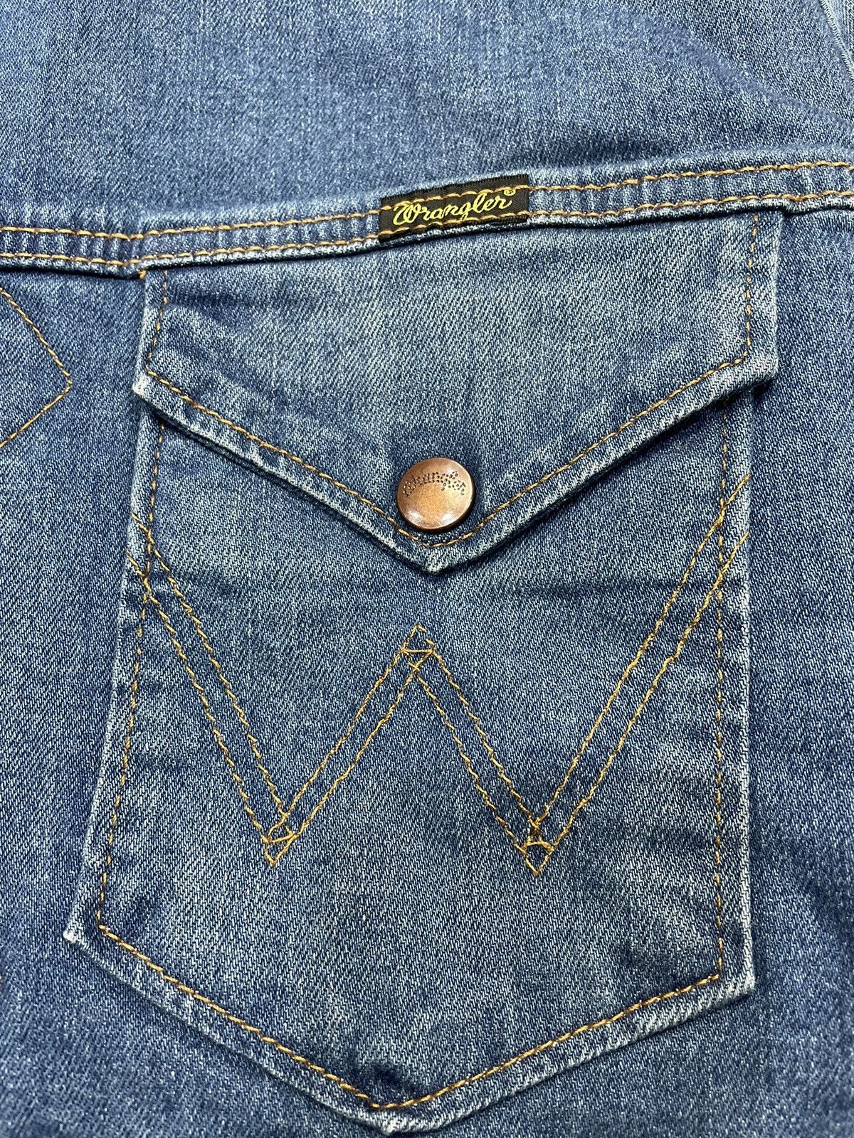 Japanese Brand Vintage Wrangler Japan Sherpa Denim Jacket Size US M / EU 48-50 / 2 - 5 Thumbnail