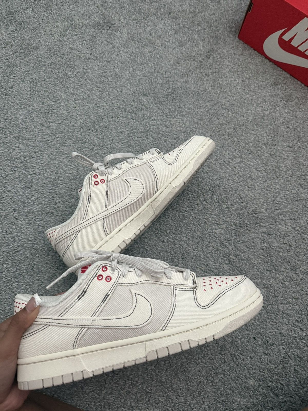 Nike Nike Dunk Low Retro SE Light Orewood Brown/Pale Ivory Size US 10 / EU 43 - 2 Thumbnail