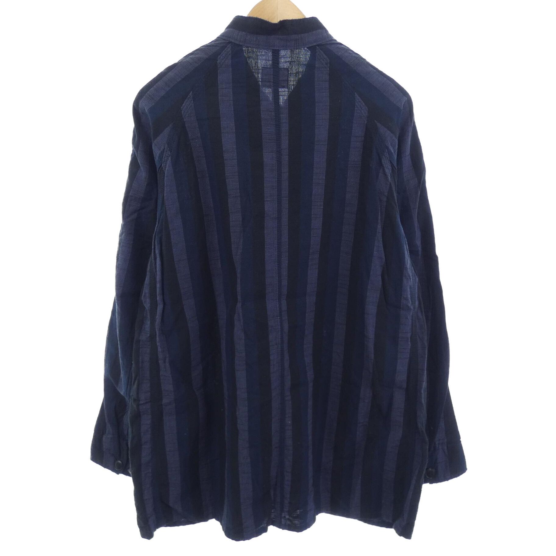 Needles Jacket Striped Cotton Long Sleeve Navy Size US S / EU 44-46 / 1 - 2 Thumbnail