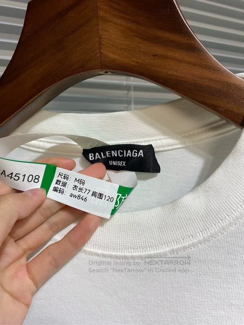 Balenciaga Balenciaga Short-sleeve T-shirt with Paris letter print lo Size US M / EU 48-50 / 2 - 6 Thumbnail