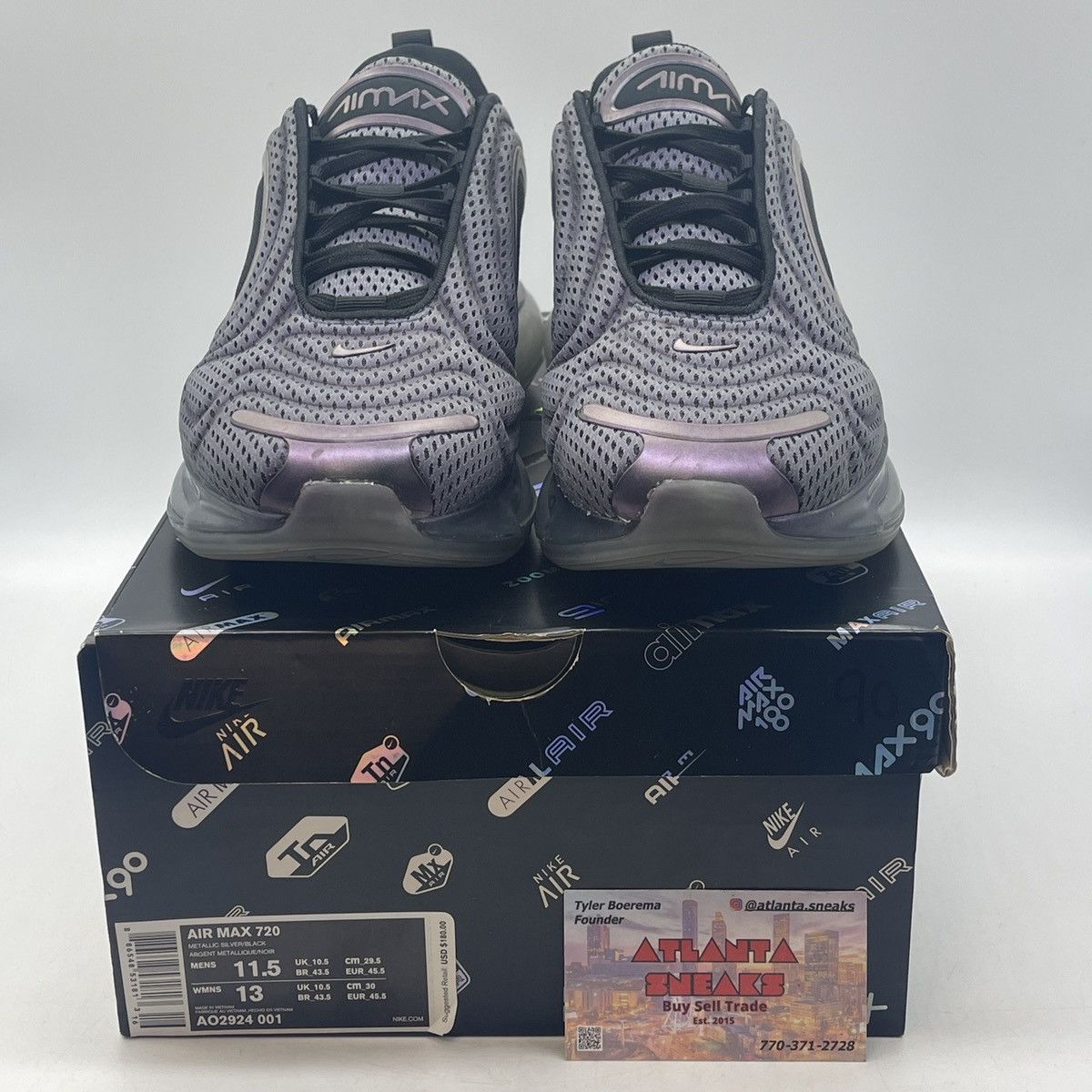 Nike Air max 720 northern lights night Size US 11.5 / EU 44-45 - 2 Thumbnail