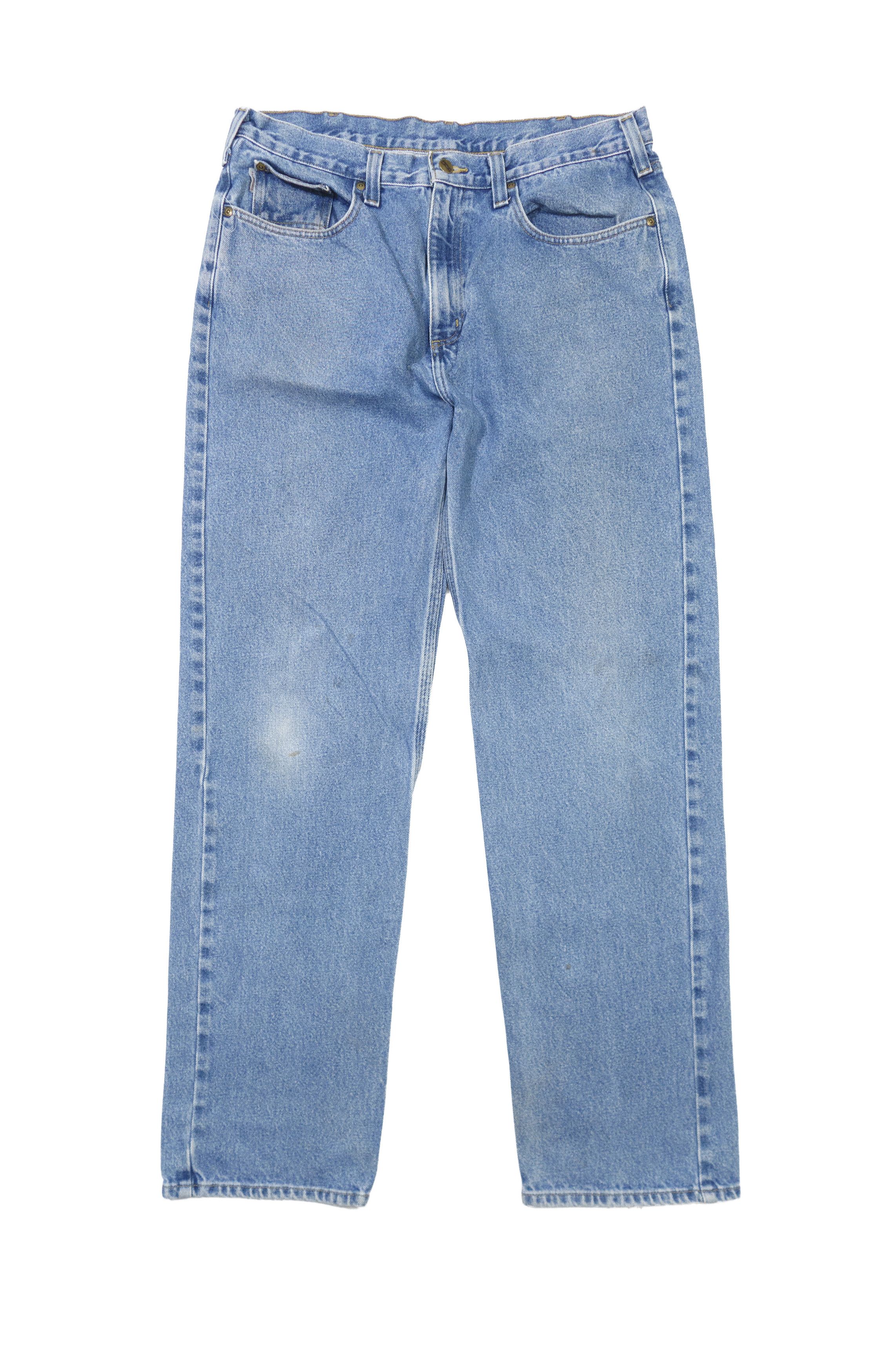 Carhartt 00s Relaxed Fit Straight Light Wash Blue Jeans Size US 35 - 1 Thumbnail