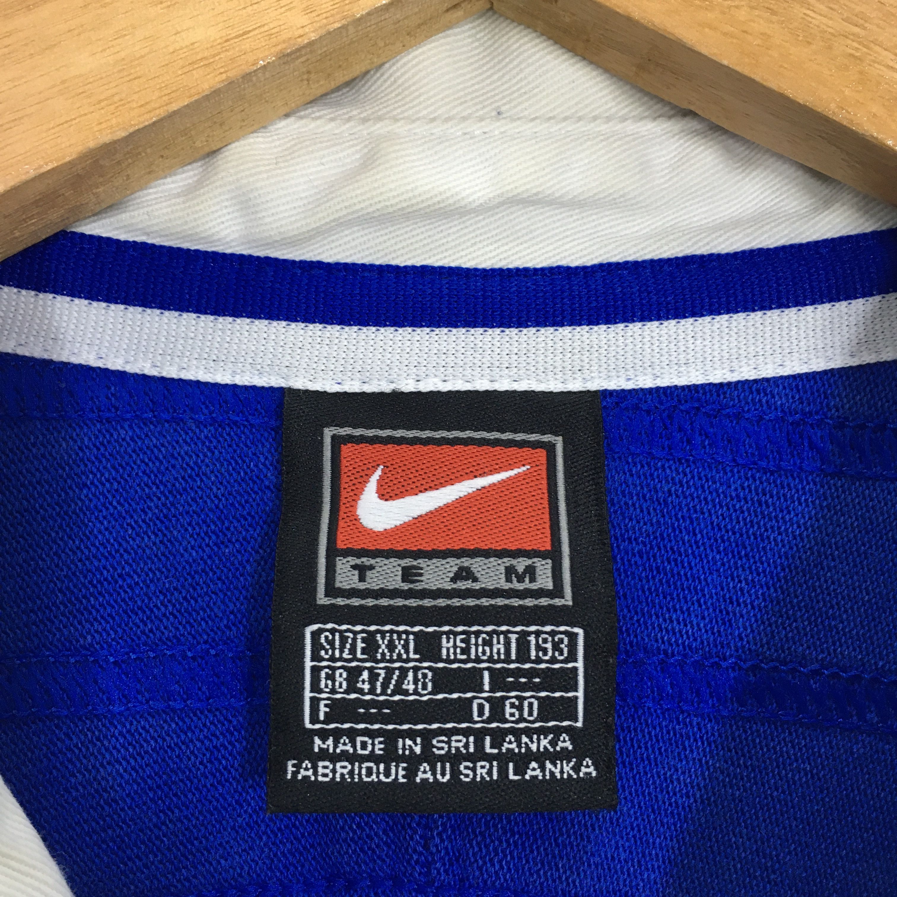 Nike Vintage Nike France Home Rugby Polo Shirt XXLarge Size US XXL / EU 58 / 5 - 6 Thumbnail
