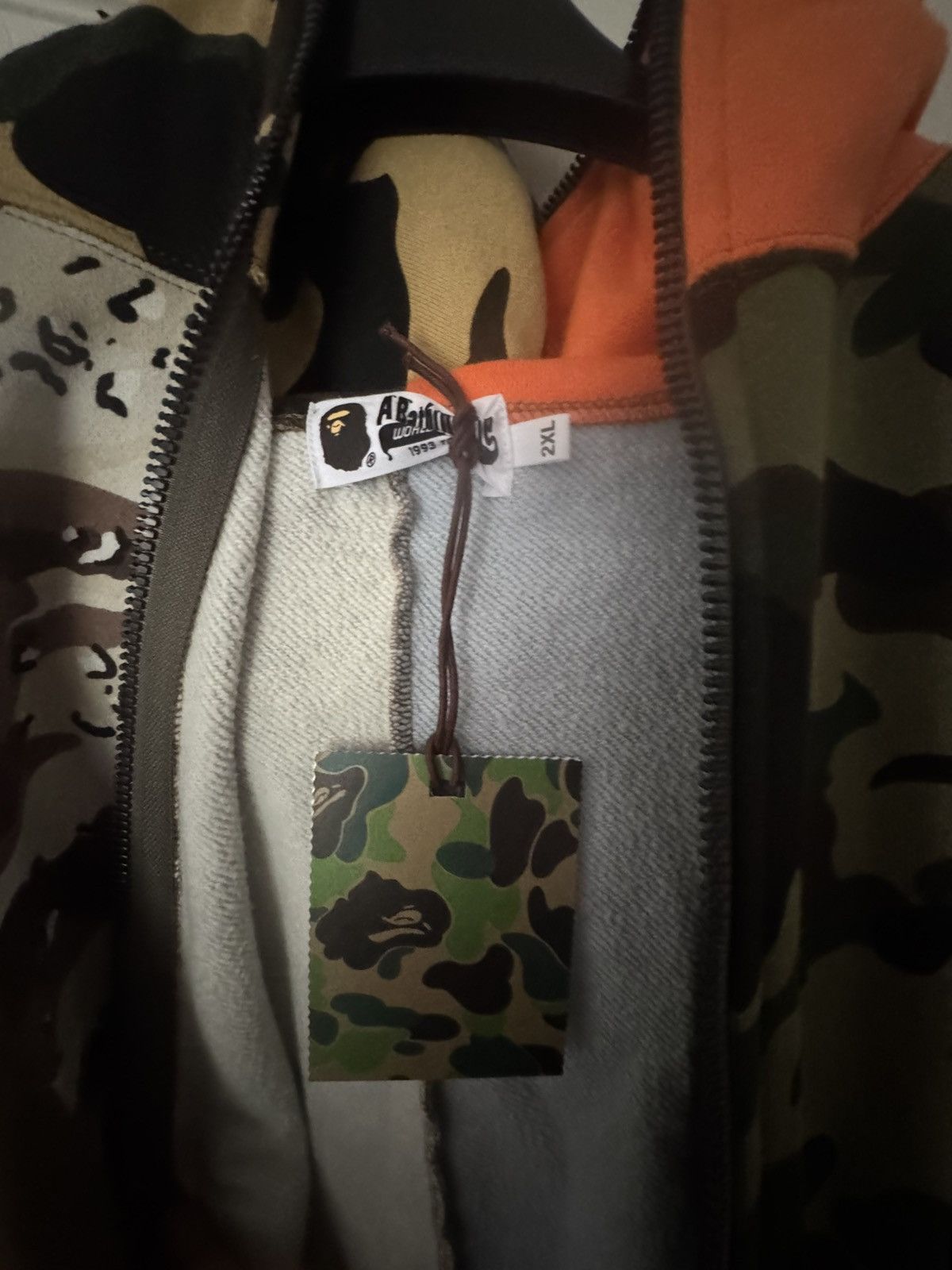 Bape Crazy Camo Mad Shark Relaxed Full Zip Hoodie Size US XXL / EU 58 / 5 - 4 Thumbnail