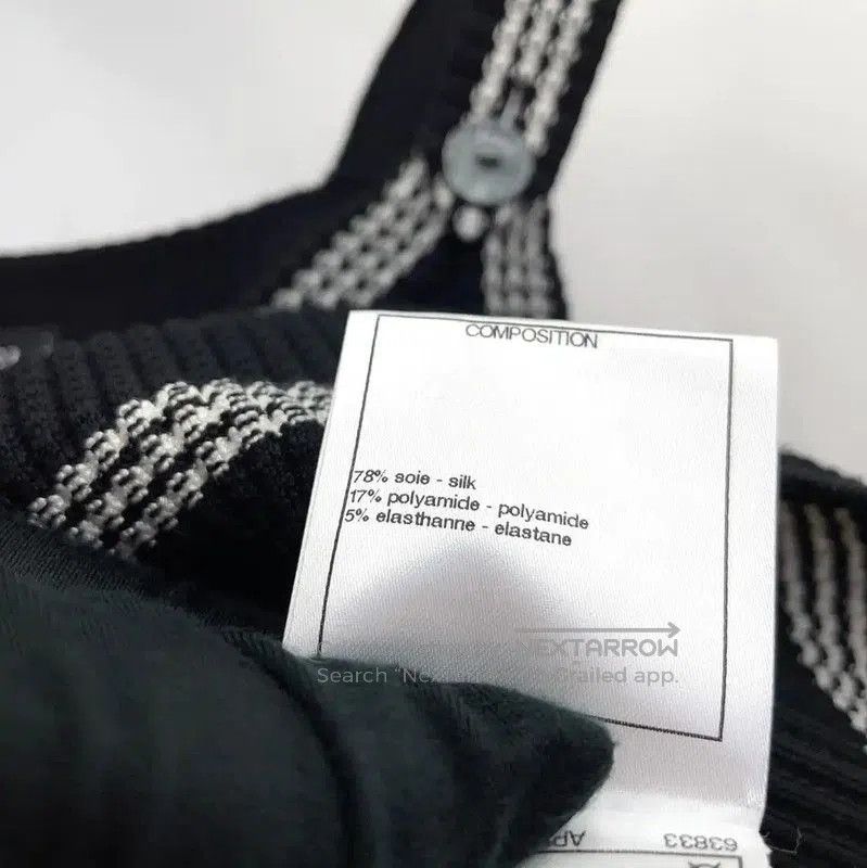 Chanel Chanel Black Silk Blend Women's T-Shirt . Size S / US 4 / IT 40 - 9 Thumbnail