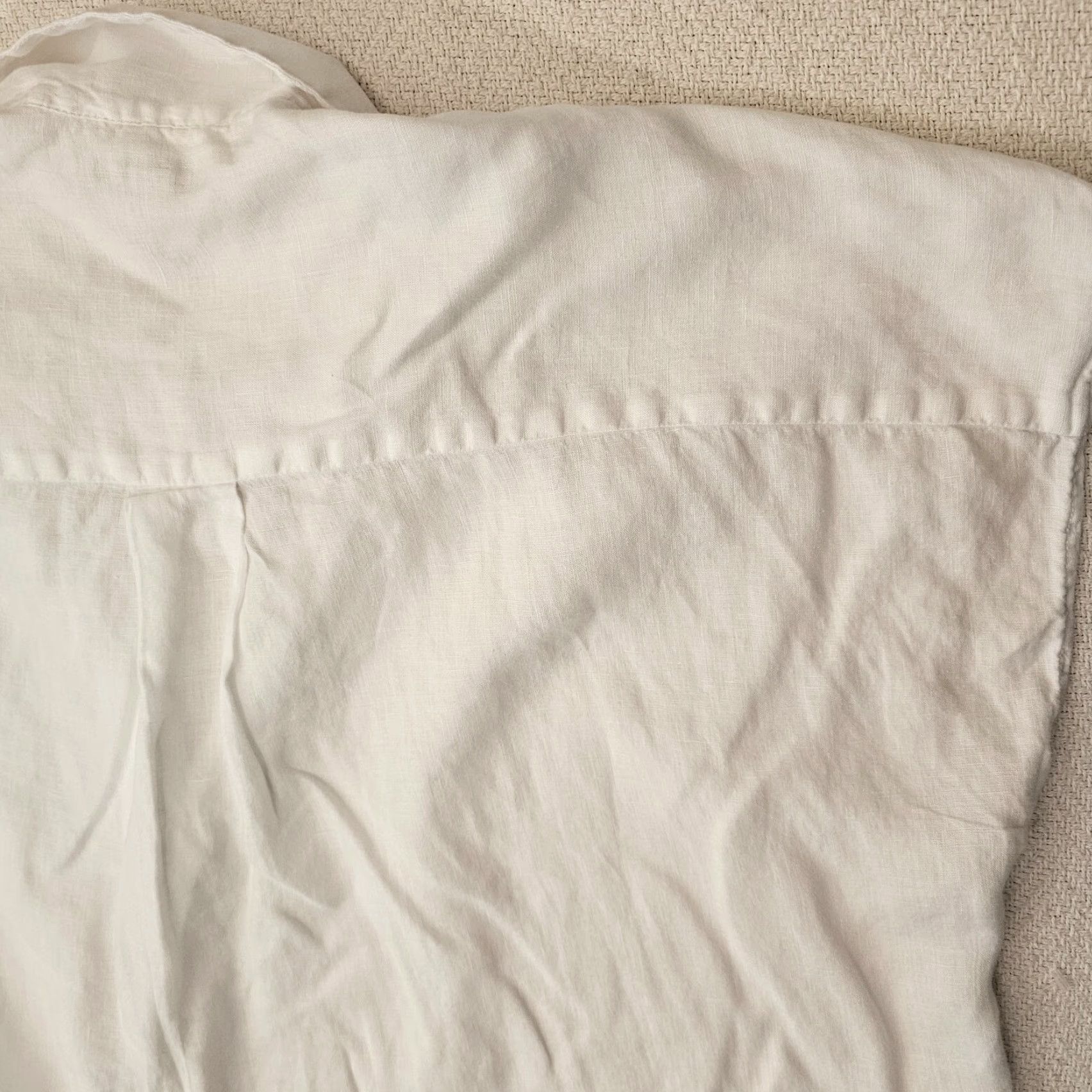 Banana Republic VINTAGE Banana Republic Women’s Sleeveless Button-Up Shirt XL Tall White Linen Spring Summer Casual Workwear Size XL / US 12-14 / IT 48-50 - 8 Thumbnail