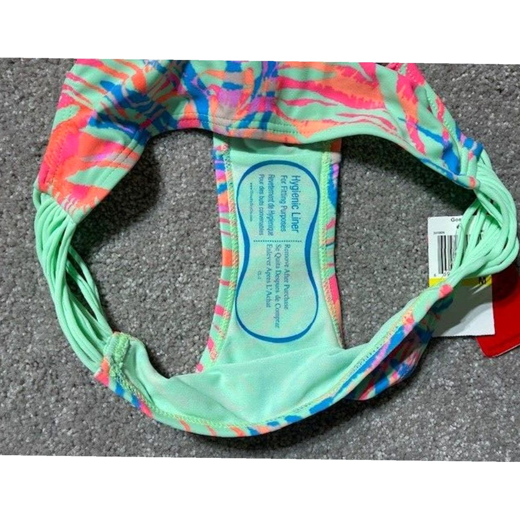 Swims Gossip Bikini Swim Bottom Medium M Green Zebra Print Pastel Neon Retro Y2K Festival Beach Resort Women's Swimwear Size 32" / US 10 / IT 46 - 3 Thumbnail