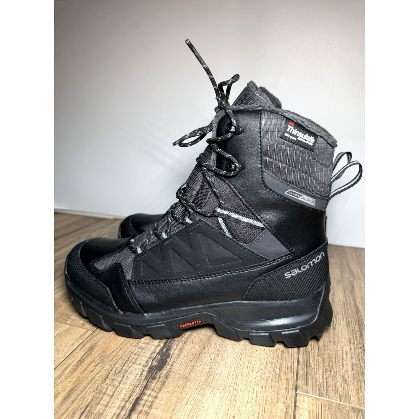 Salomon Salomon Boots Winter Waterproof Black Men's Size 8 Thinsulate Chalten TS CSWP Size US 8 / EU 41 - 3 Thumbnail