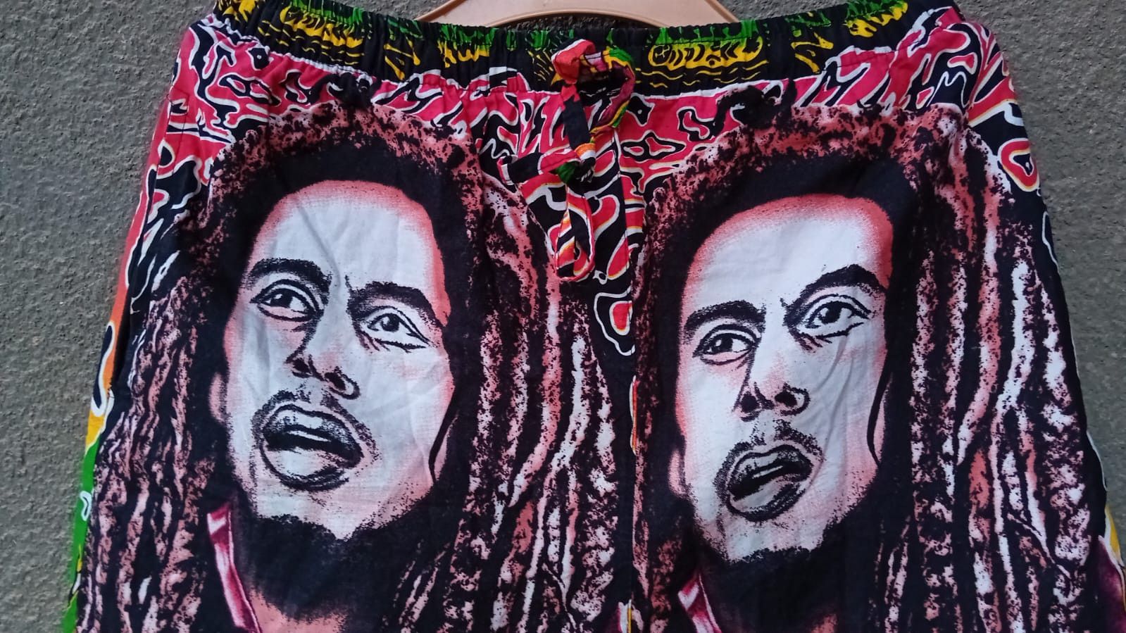 Bob Marley × Vintage Bob Marley Vintage fullprint shorts Raggae Rasta sz W-38cm. Size US 31 - 2 Thumbnail