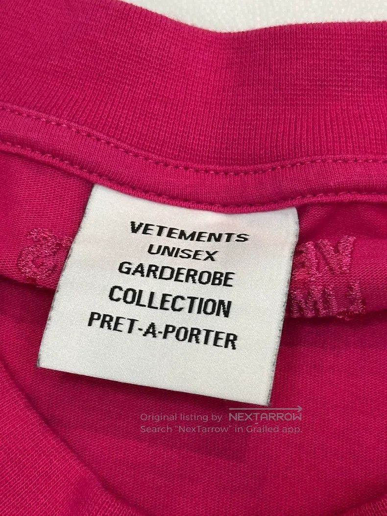 Vetements Vetements Gradient Pink Lettering Short Sleeve Size US S / EU 44-46 / 1 - 2 Thumbnail