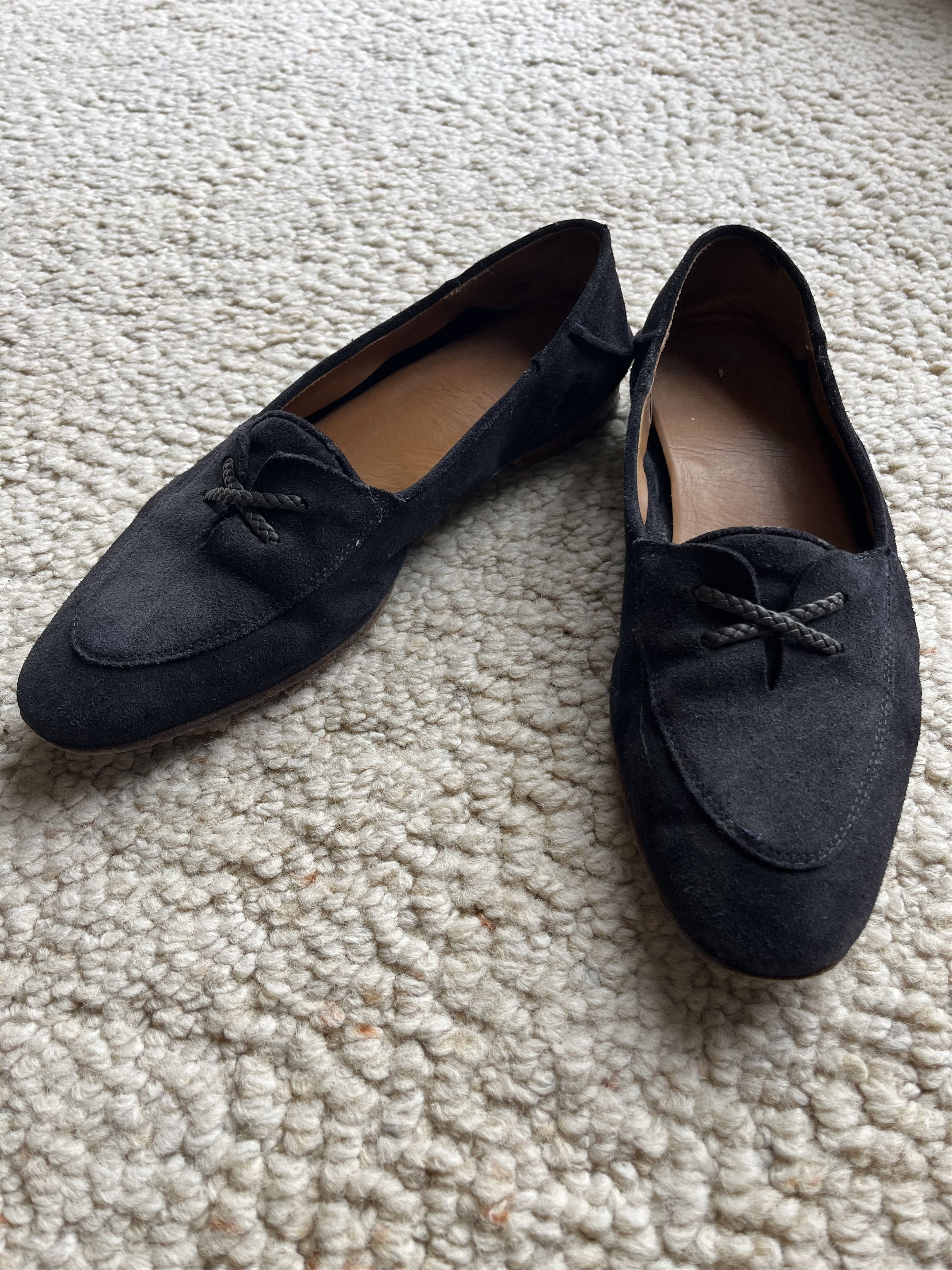 Christian Kimber × Eidos Napoli Navy Suede Loafers Slip On Italy Size US 8.5 / EU 41-42 - 1 Thumbnail