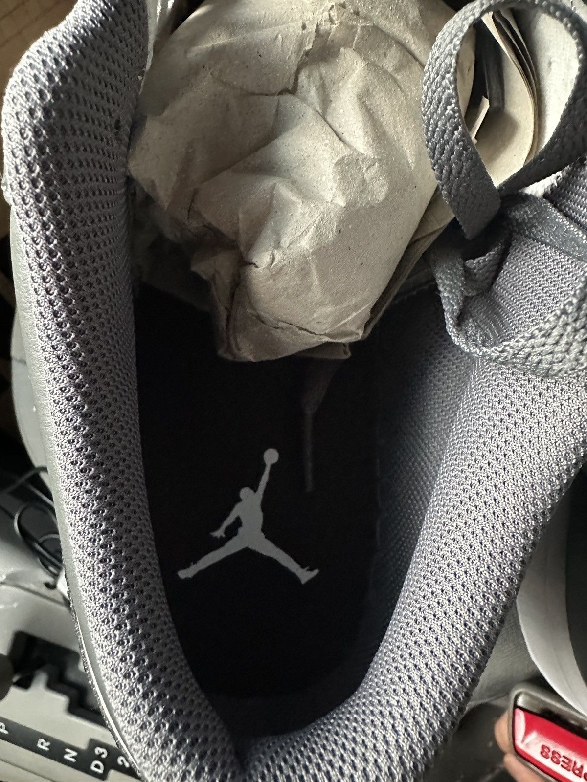 Jordan Brand × Nike *New* Size 10 Men Air Jordan 1 Low White Black Iron Gray Size US 10 / EU 43 - 18 Thumbnail