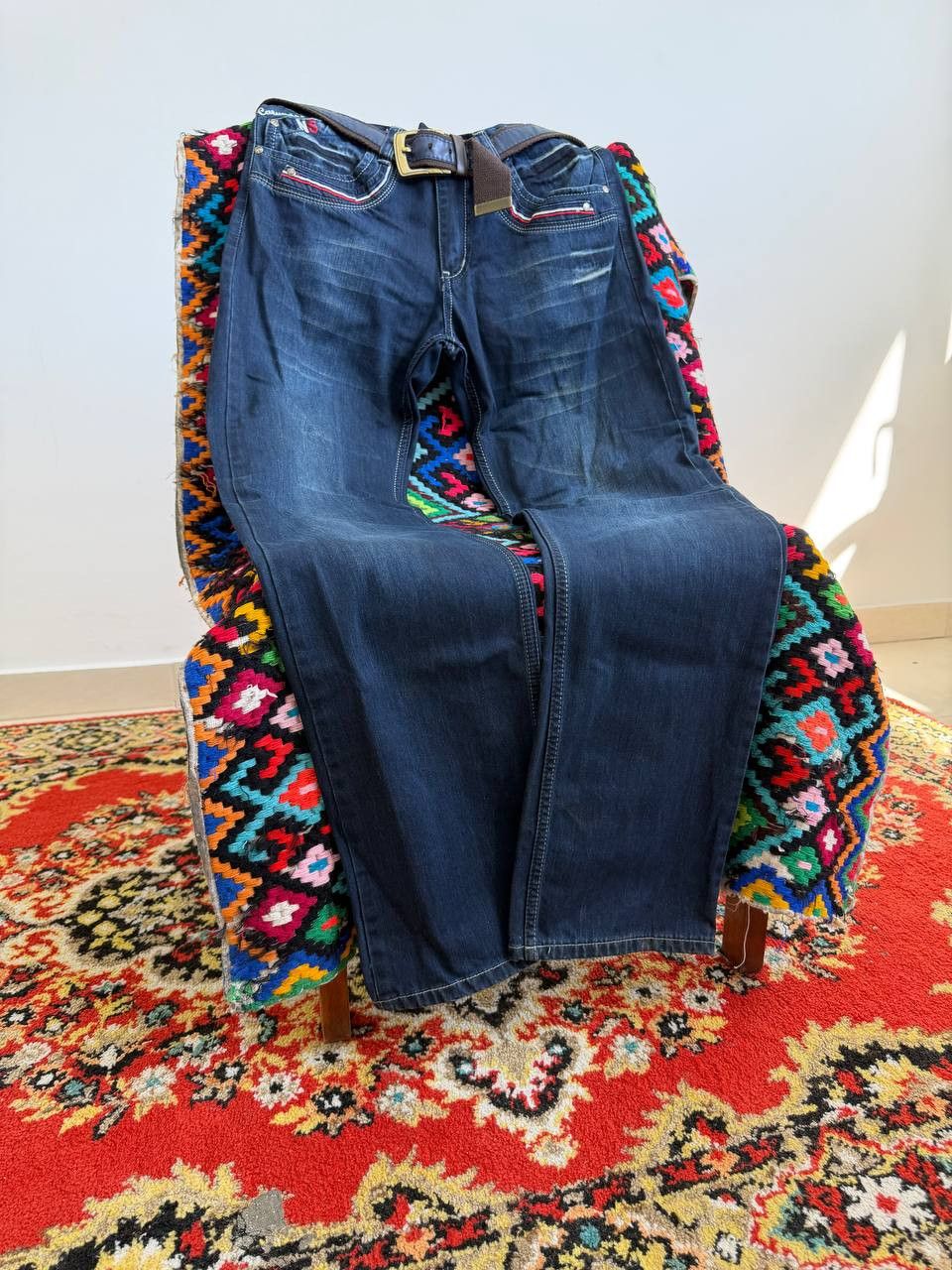 Hedi Slimane 2000s Hedi Slimane Style Washed Faded Denim Jeans Size US 30 / EU 46 - 4 Thumbnail